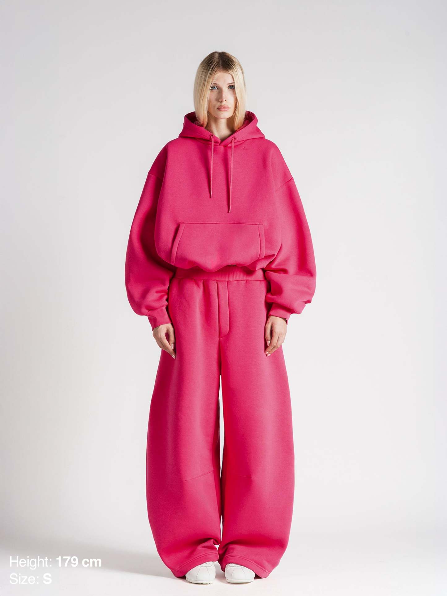 BUBBLE HOODIE - HOT PINK-Fineriform