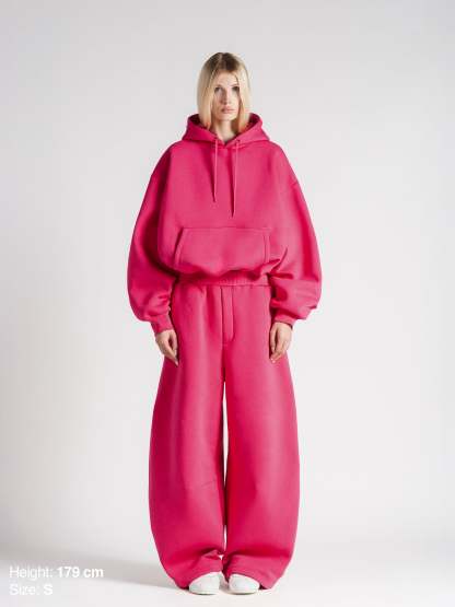 BUBBLE HOODIE - HOT PINK-Fineriform