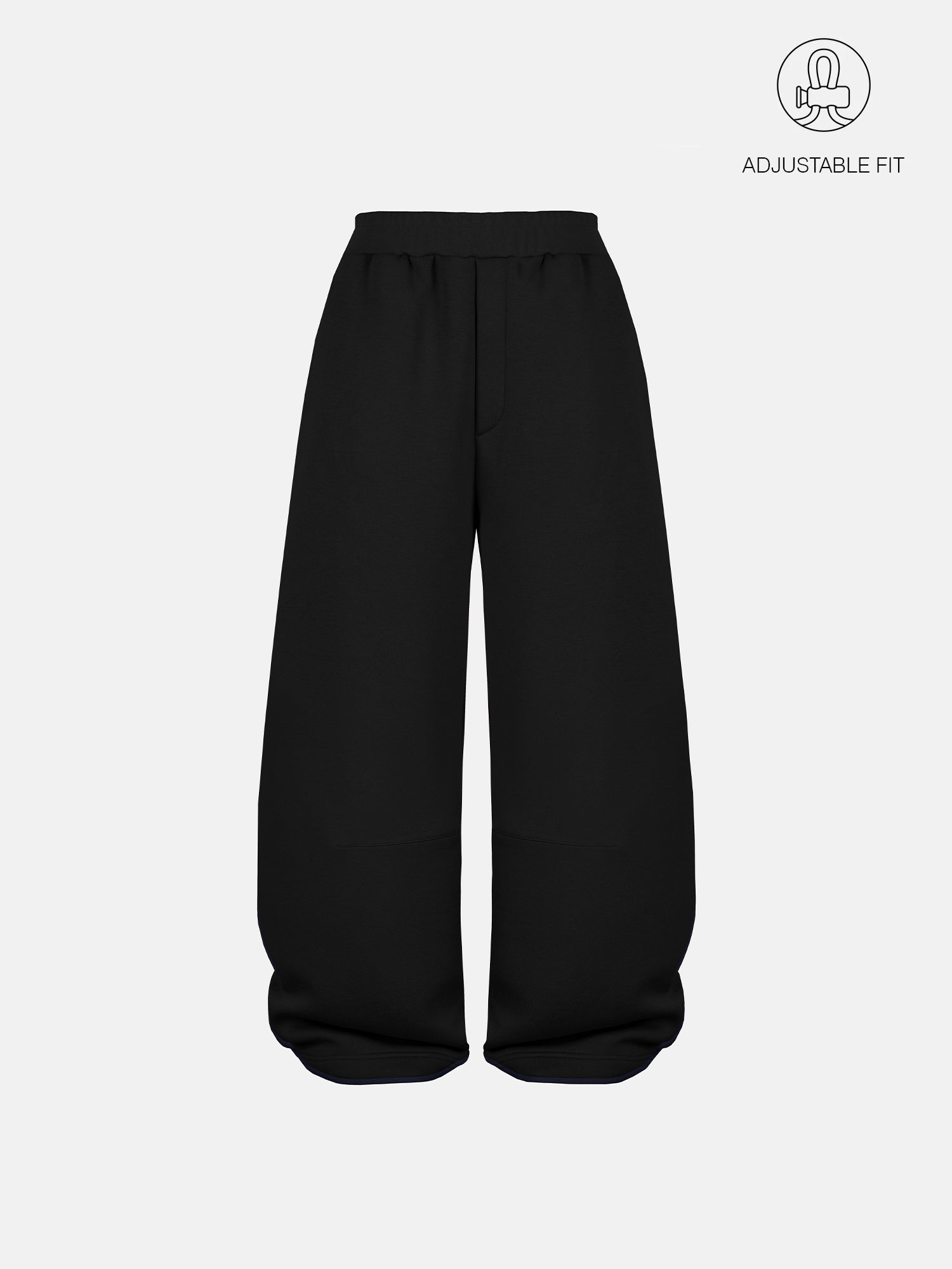 BUBBLE SWEATPANTS - BLACK-Fineriform