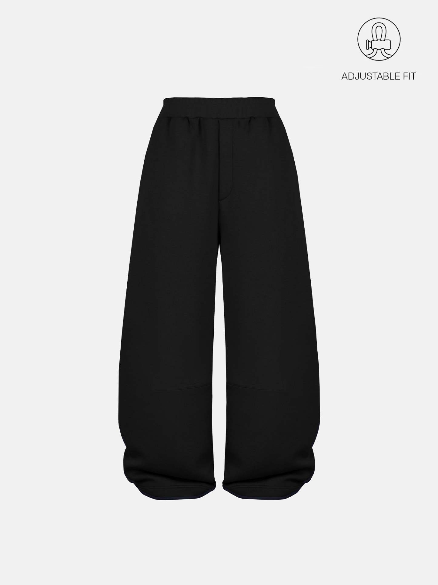 BUBBLE SWEATPANTS - BLACK-Fineriform