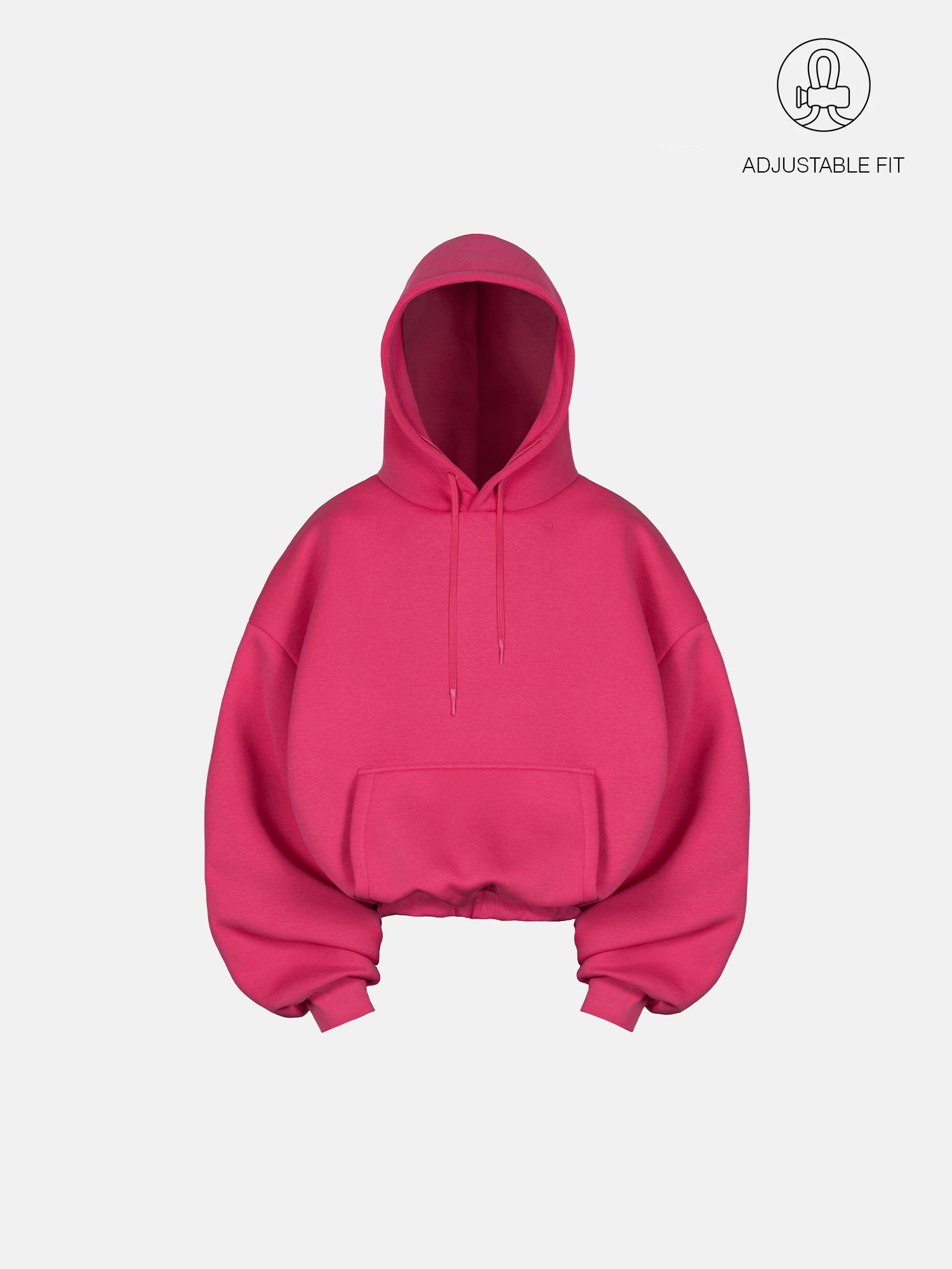 BUBBLE HOODIE - HOT PINK-Fineriform