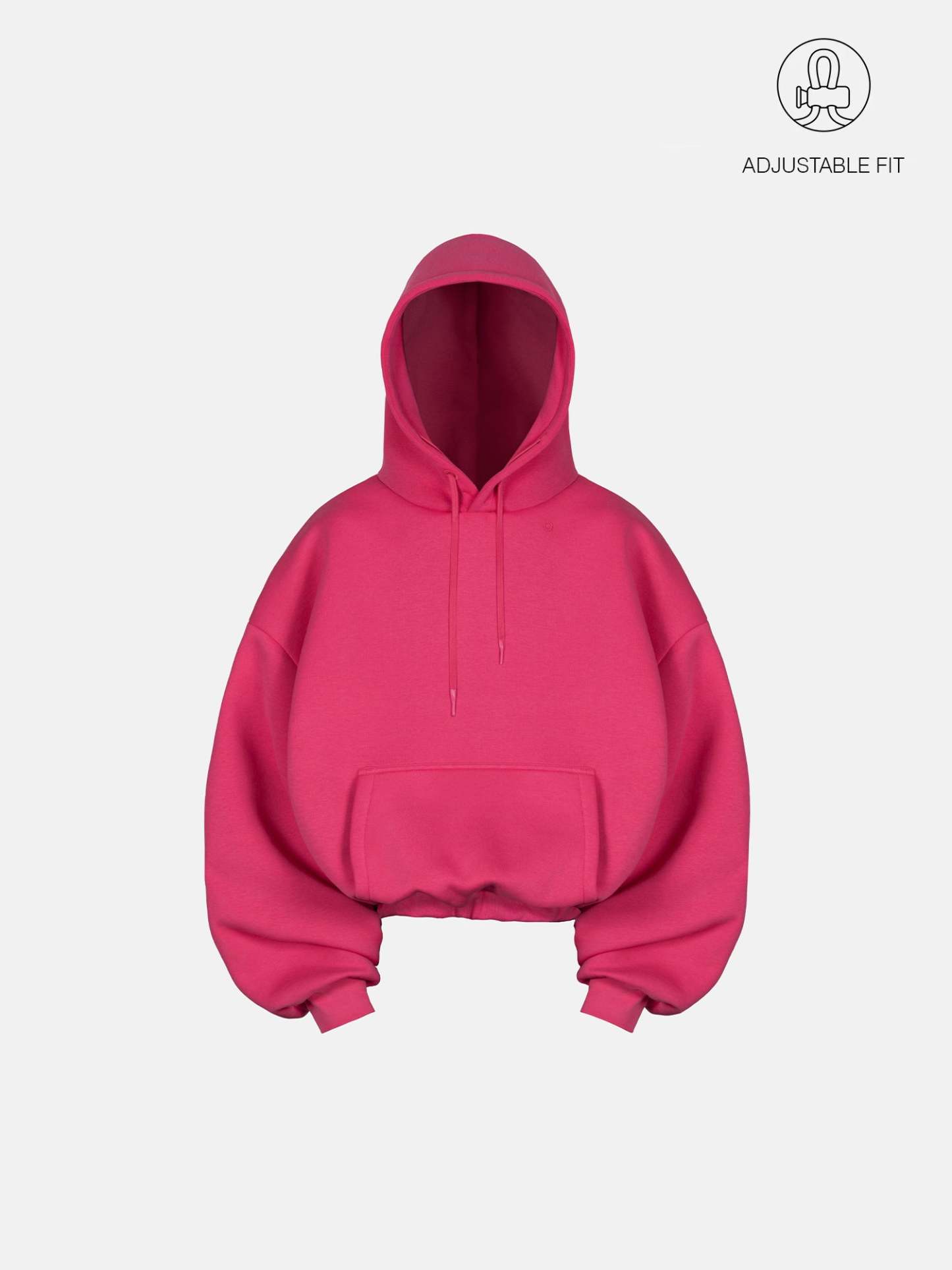 BUBBLE HOODIE - HOT PINK-Fineriform