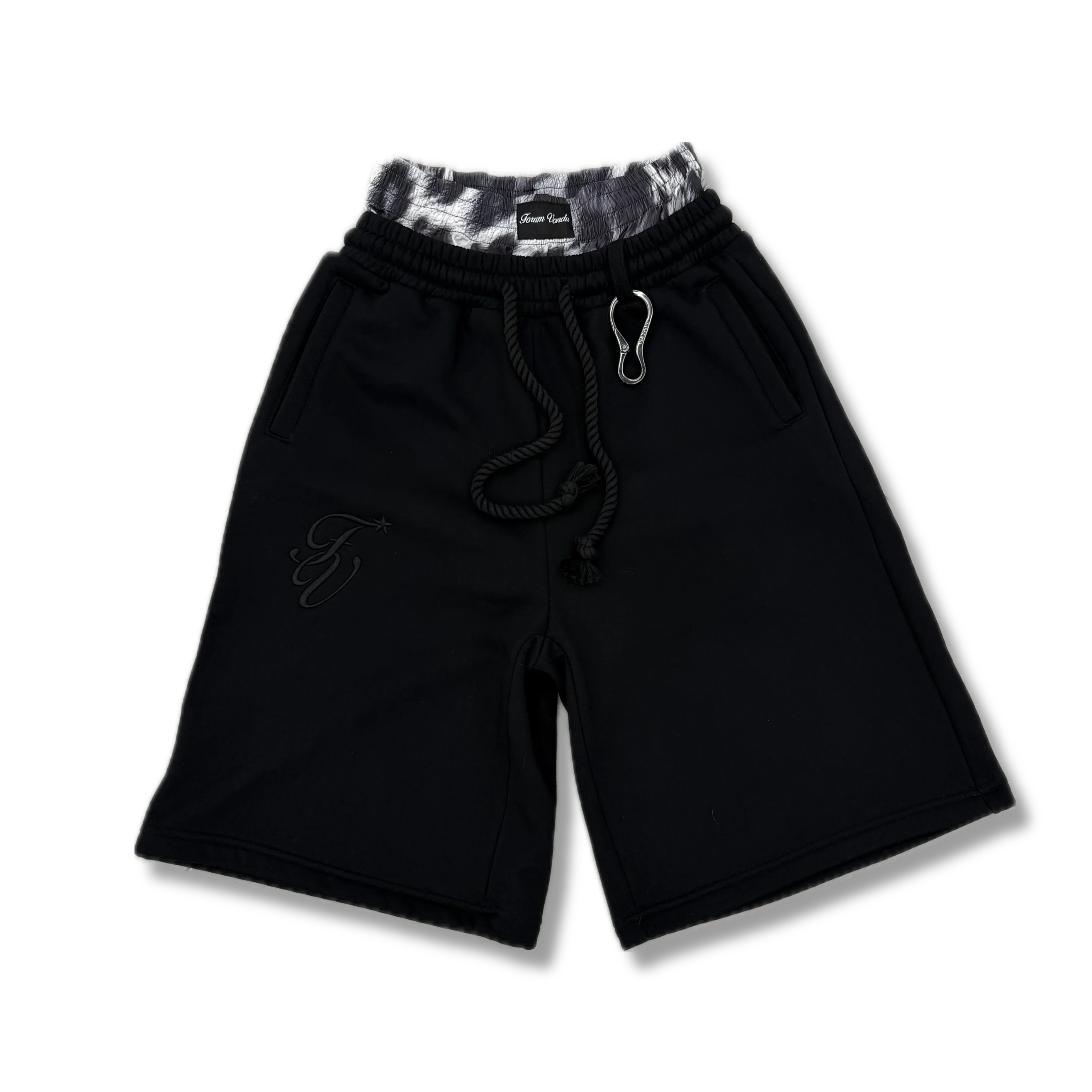Double drawstring shorts-Fineriform
