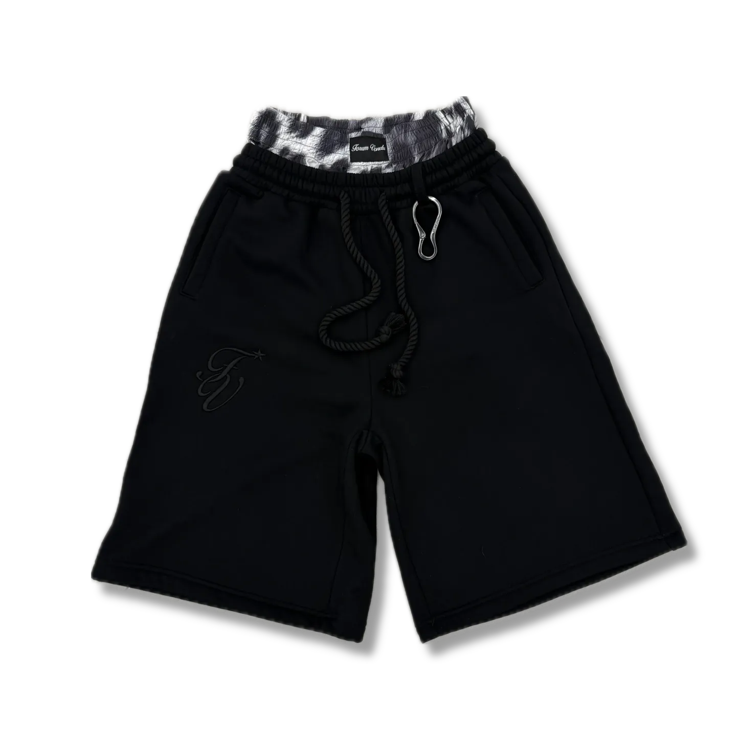 Double drawstring shorts-Fineriform