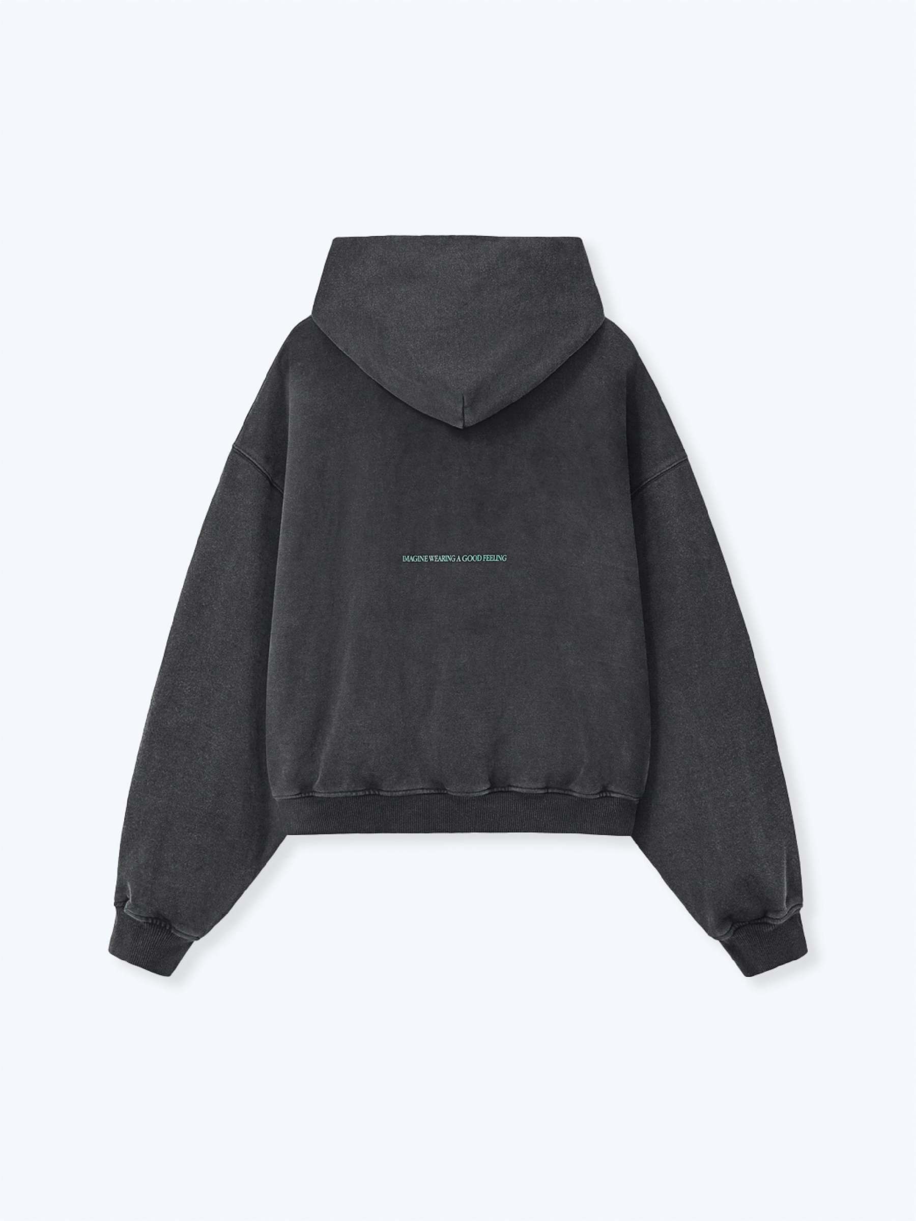 CANDY HEARTS HOODIE - VINTAGE BLACK-Fineriform