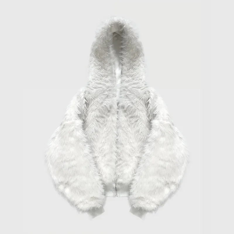 YETI FUR REVERSIBEL ZIP HOODIE-Fineriform