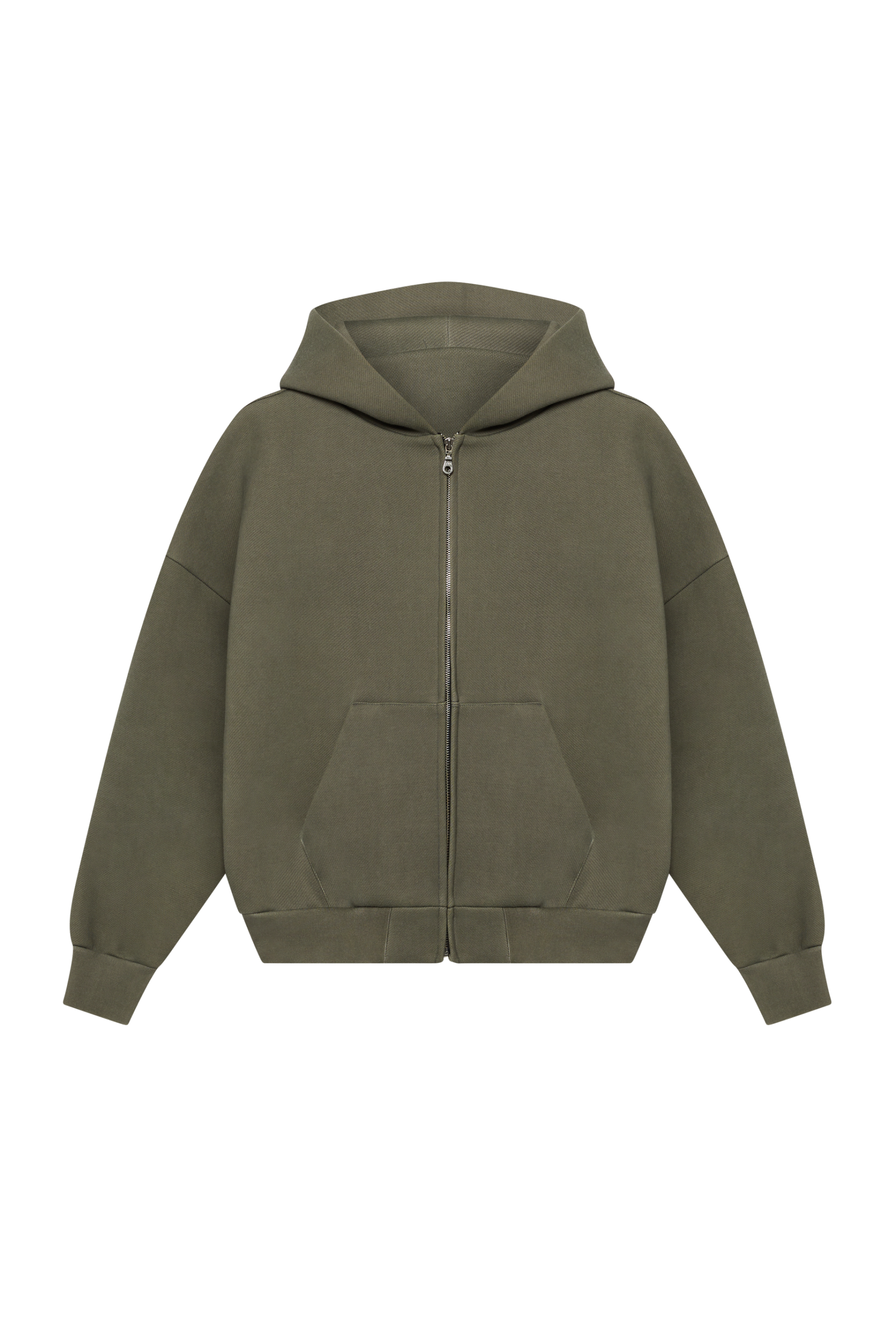 610 GSM MONOCHROME ZIPPED HOODIE-Fineriform