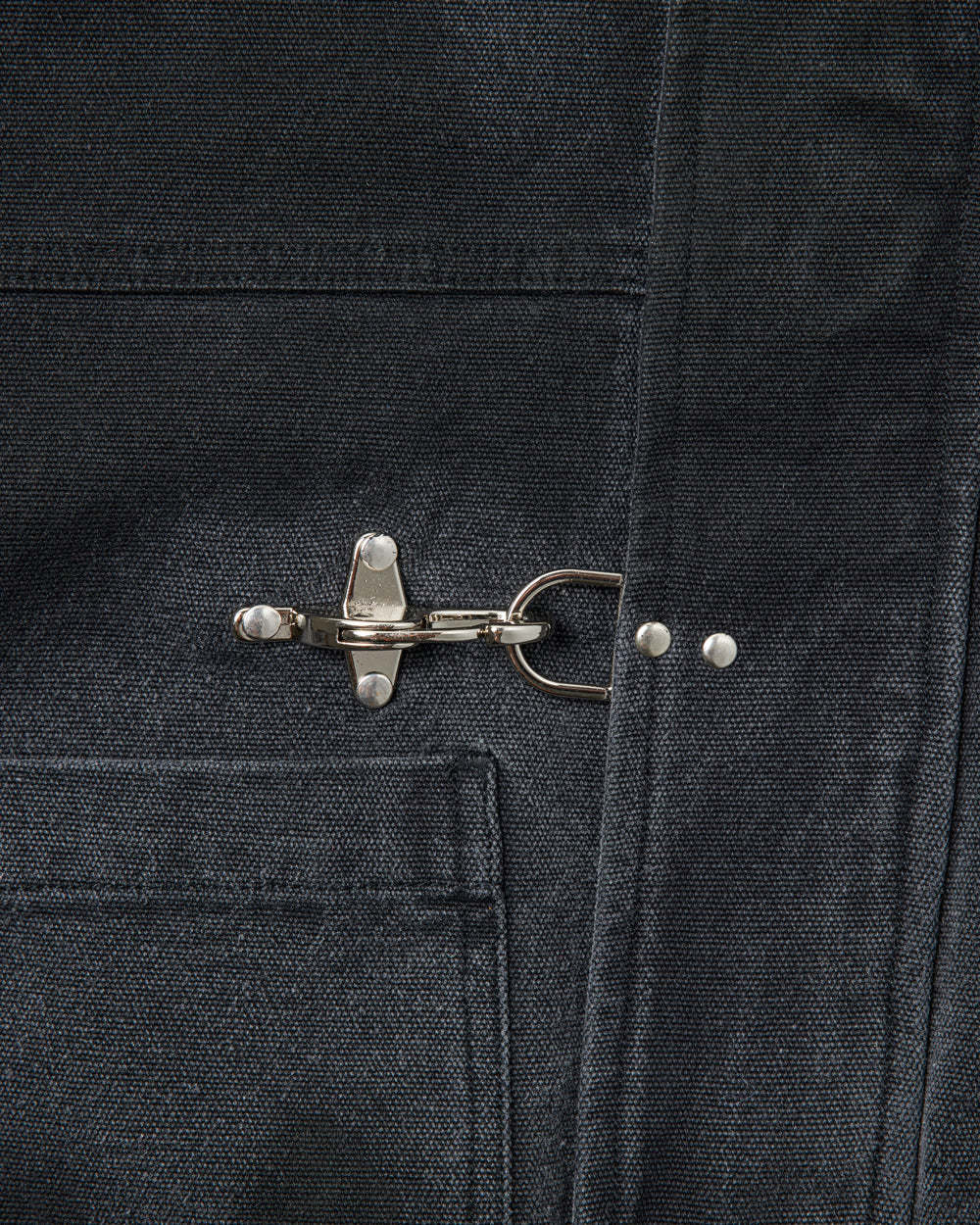 CANVAS CLASP WORKWEAR BOMBER JACKET-Fineriform