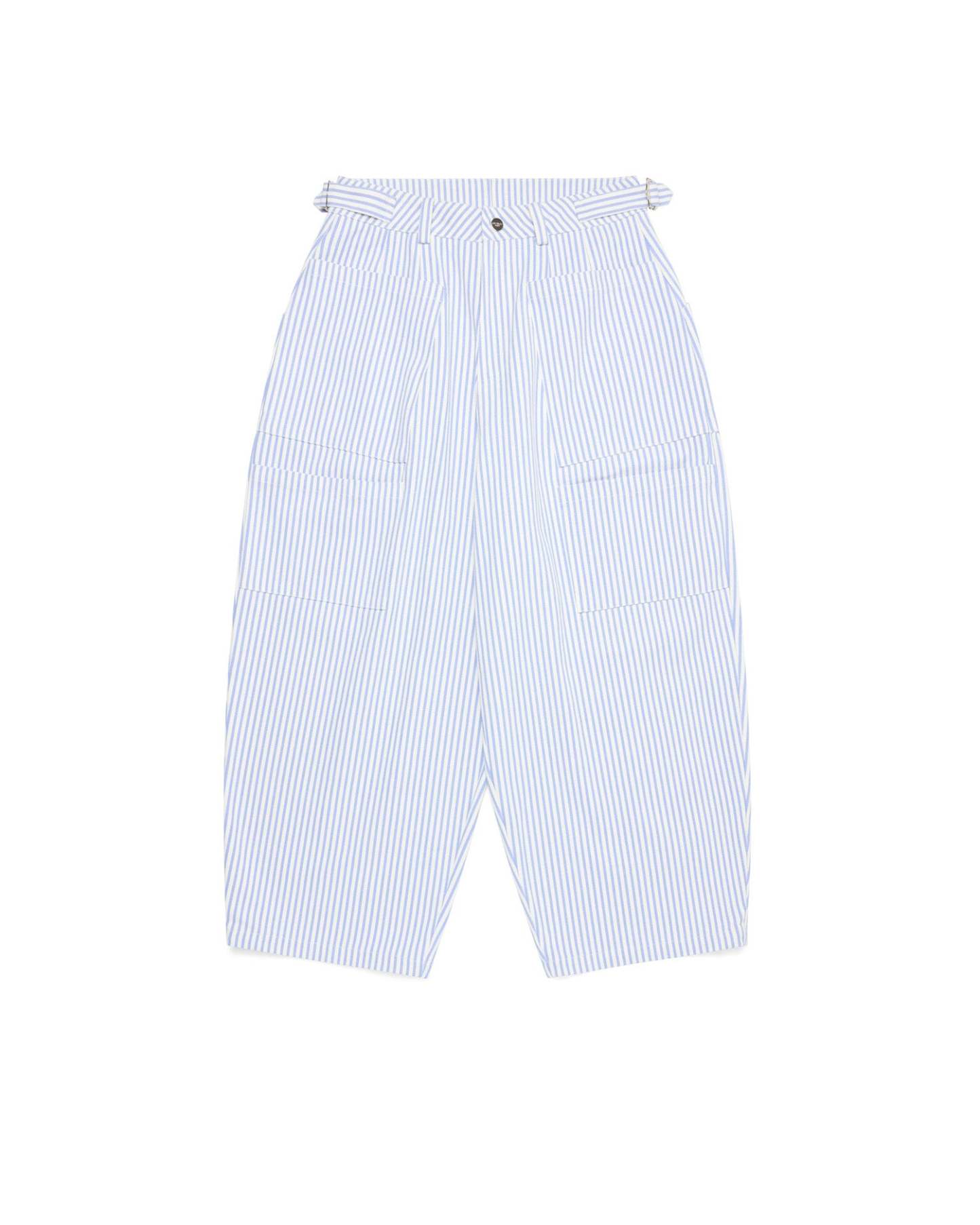 CANVAS BALLOON PINSTRIPE PANTS-Fineriform