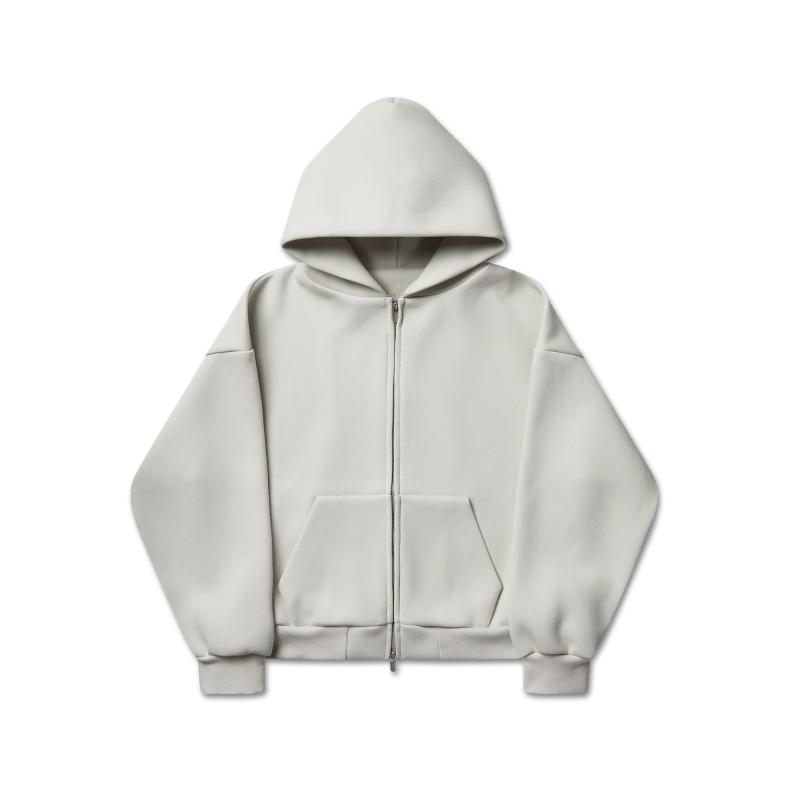 610 GSM MONOCHROME ZIPPED HOODIE-Fineriform