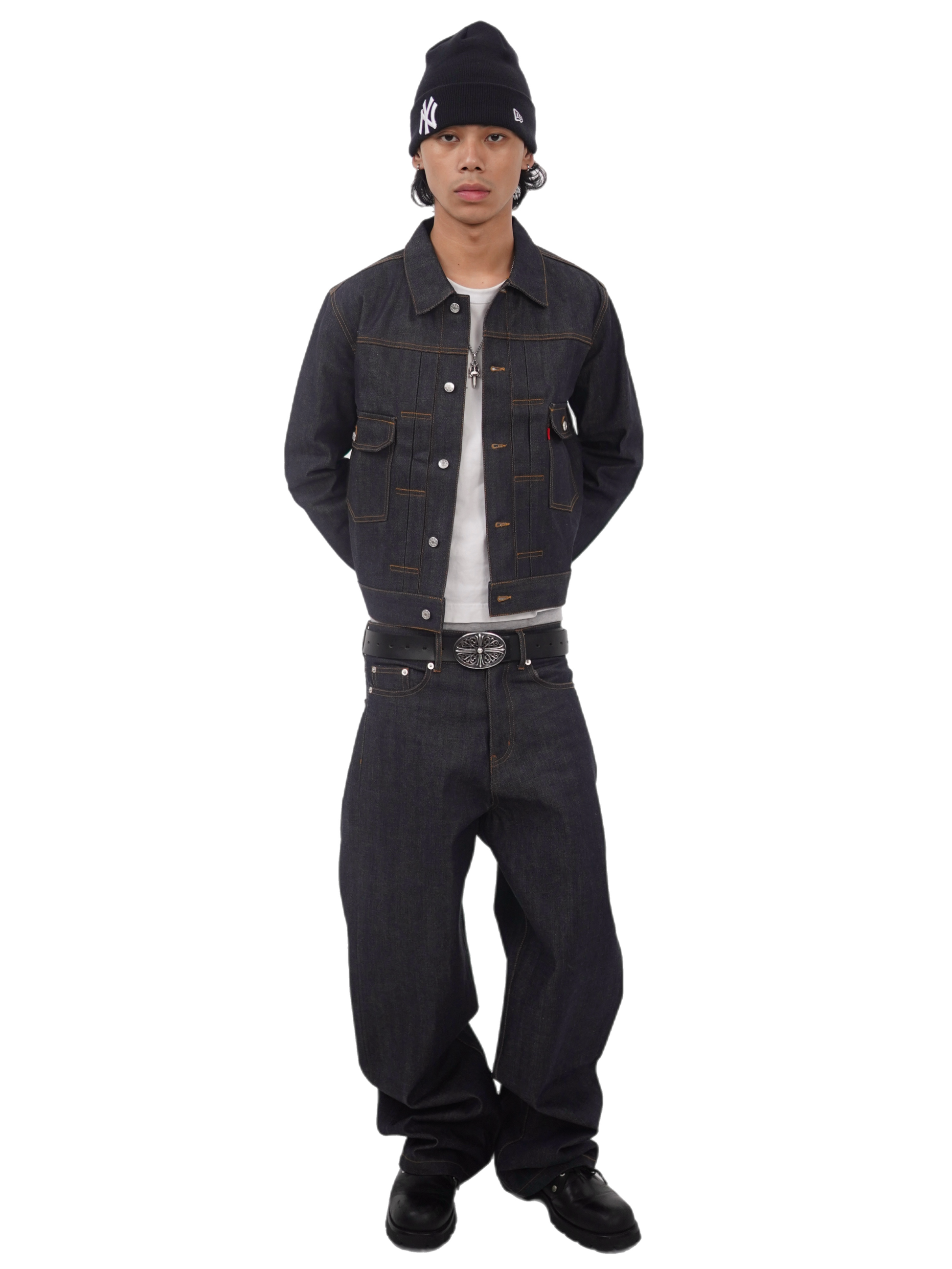 DARK INDIGO DENIM JACKET-Fineriform