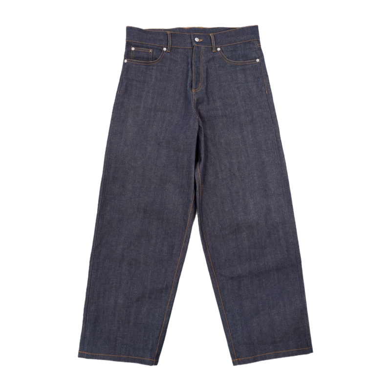 DARK INDIGO BAGGY JEANS-Fineriform