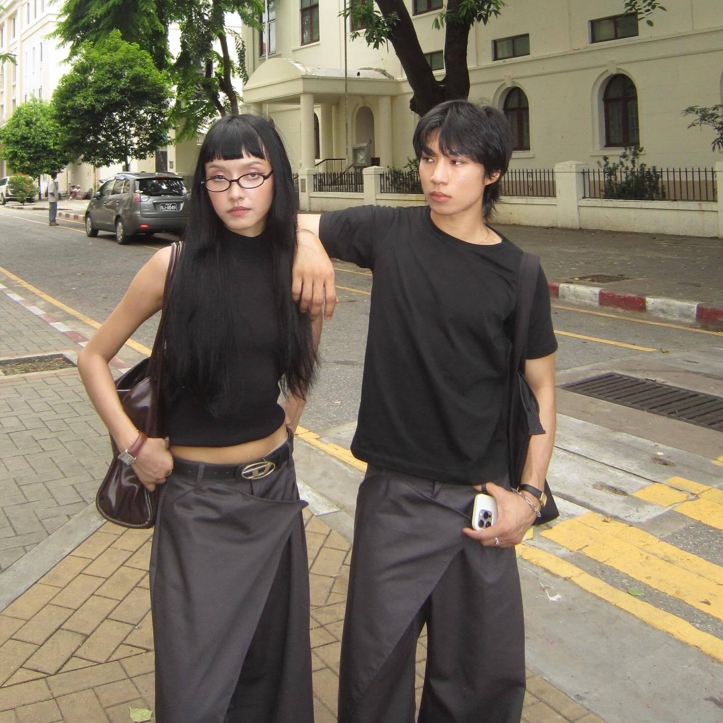 ASYMMETRICAL WRAP PANTS-Fineriform