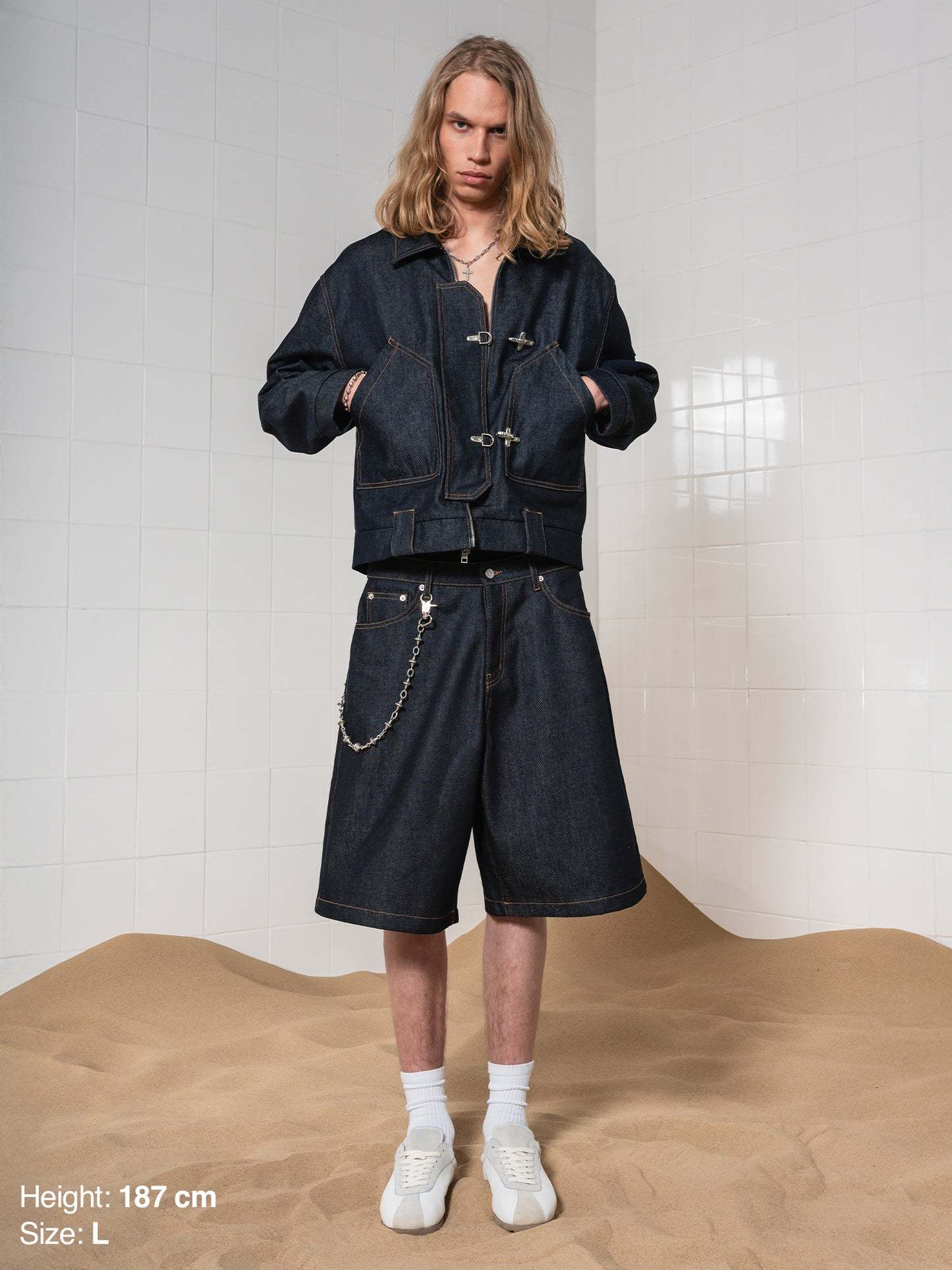 DENIM JORTS-Fineriform