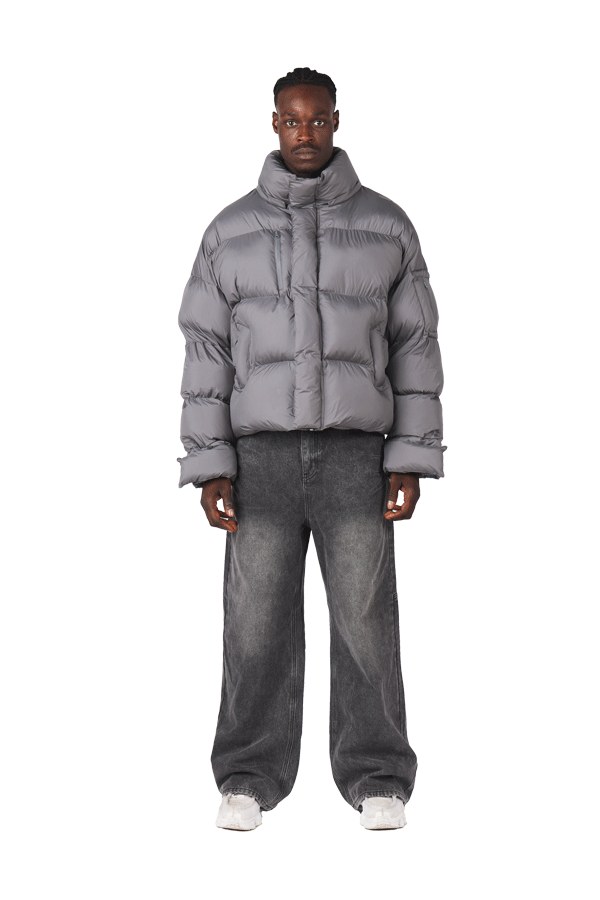 Anthracite Puffer Jacket-Fineriform