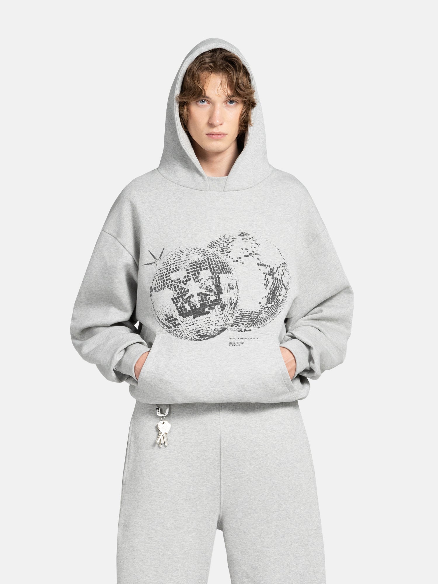 THE DISCO HOODIE - GRAY-Fineriform