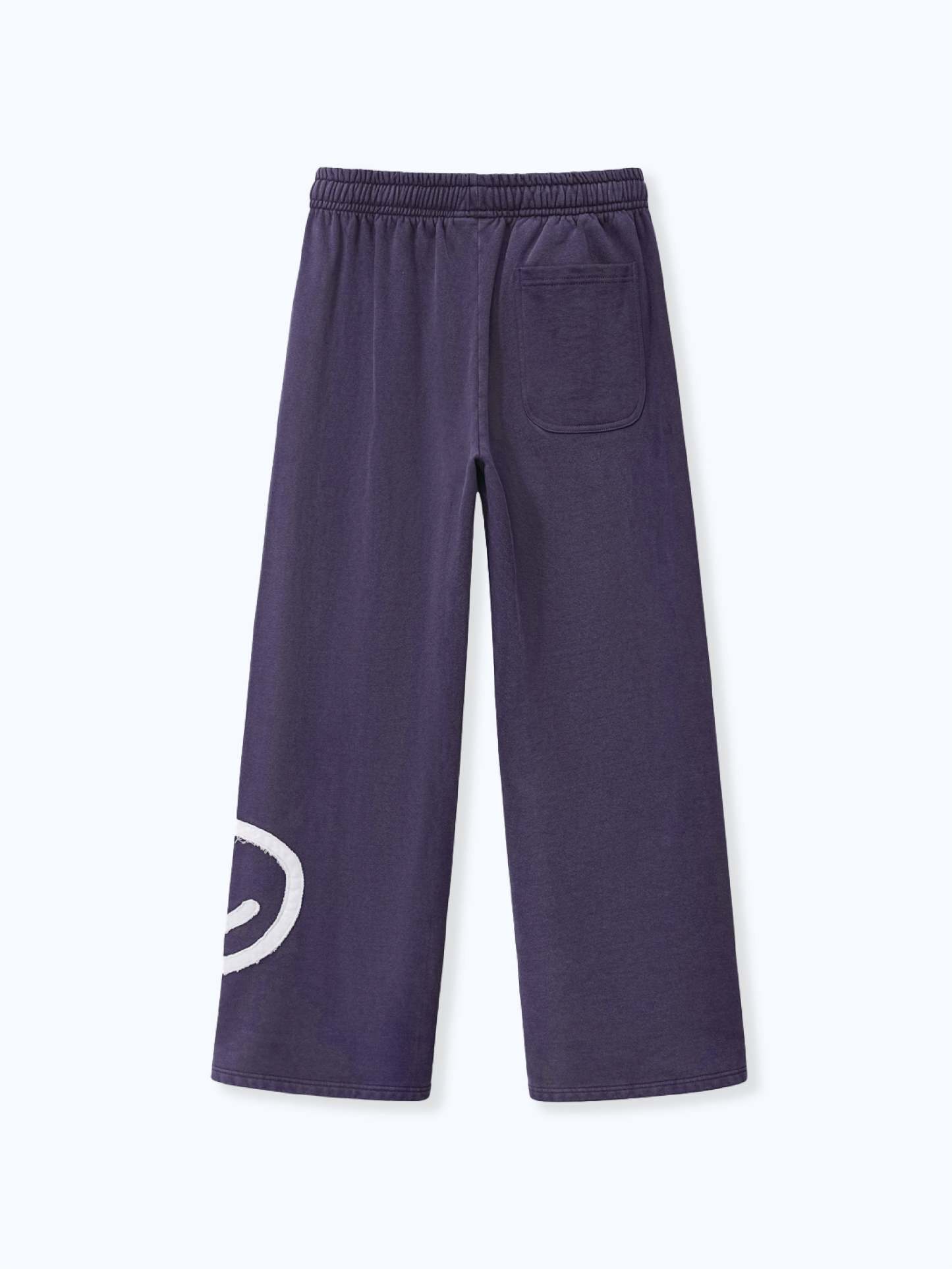 SMILEY PATCH SWEATPANTS - MIDNIGHT LAVENDER-Fineriform