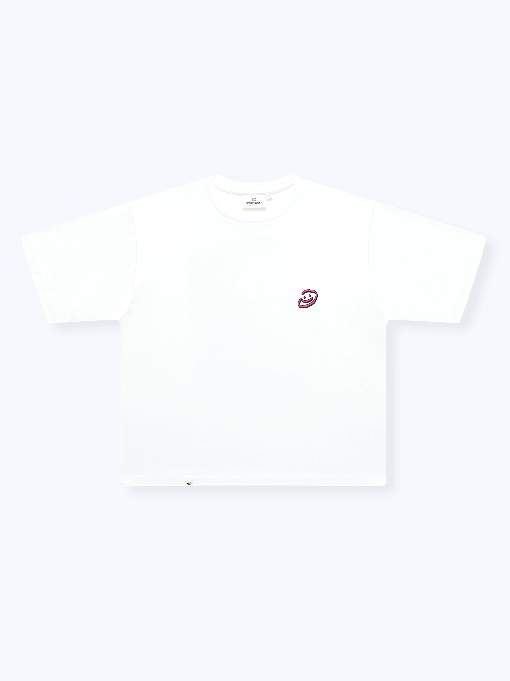 DOODLE SMILEY TEE - WHITE-Fineriform