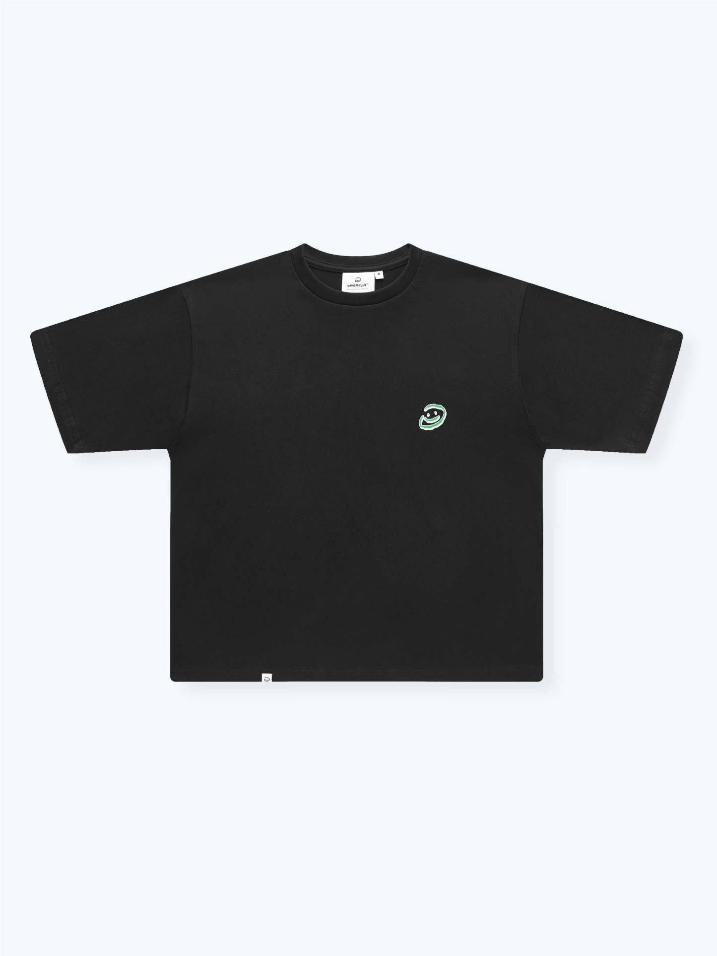 DOODLE SMILEY TEE - BLACK-Fineriform