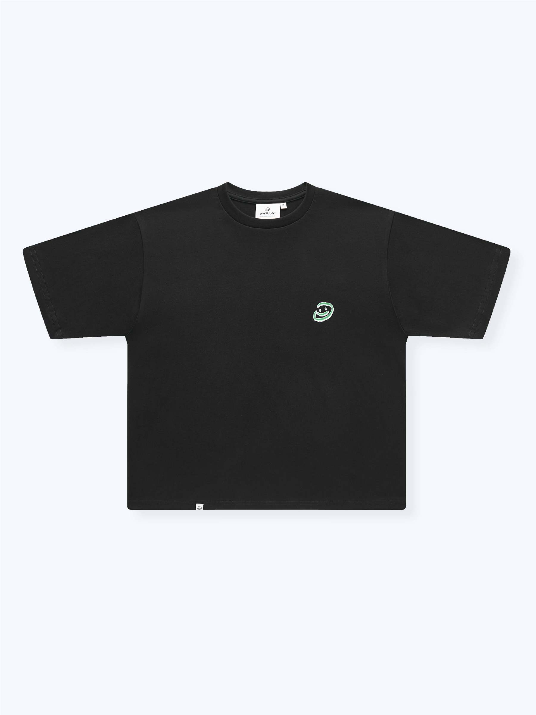 DOODLE SMILEY TEE - BLACK-Fineriform