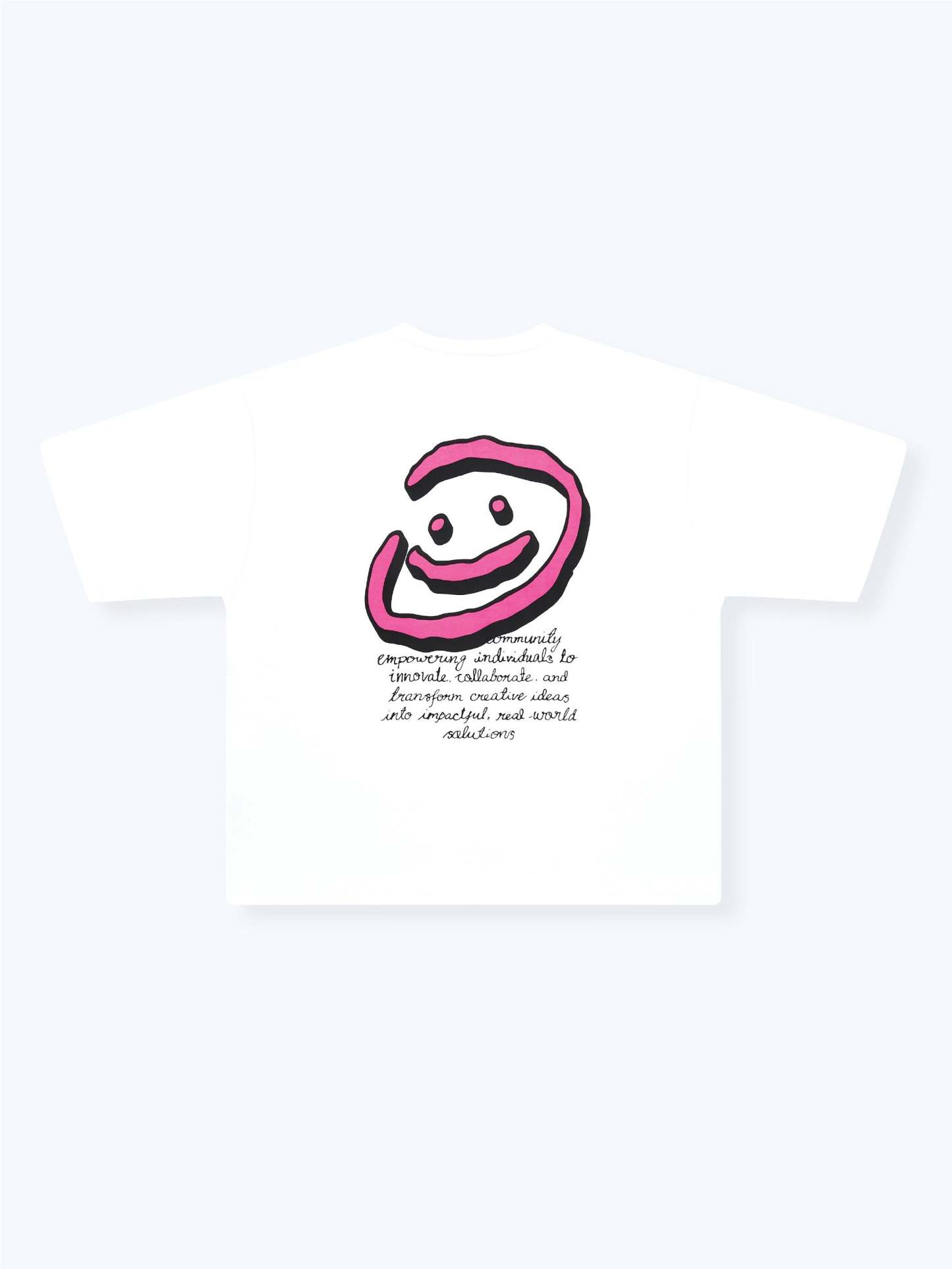 DOODLE SMILEY TEE - WHITE-Fineriform