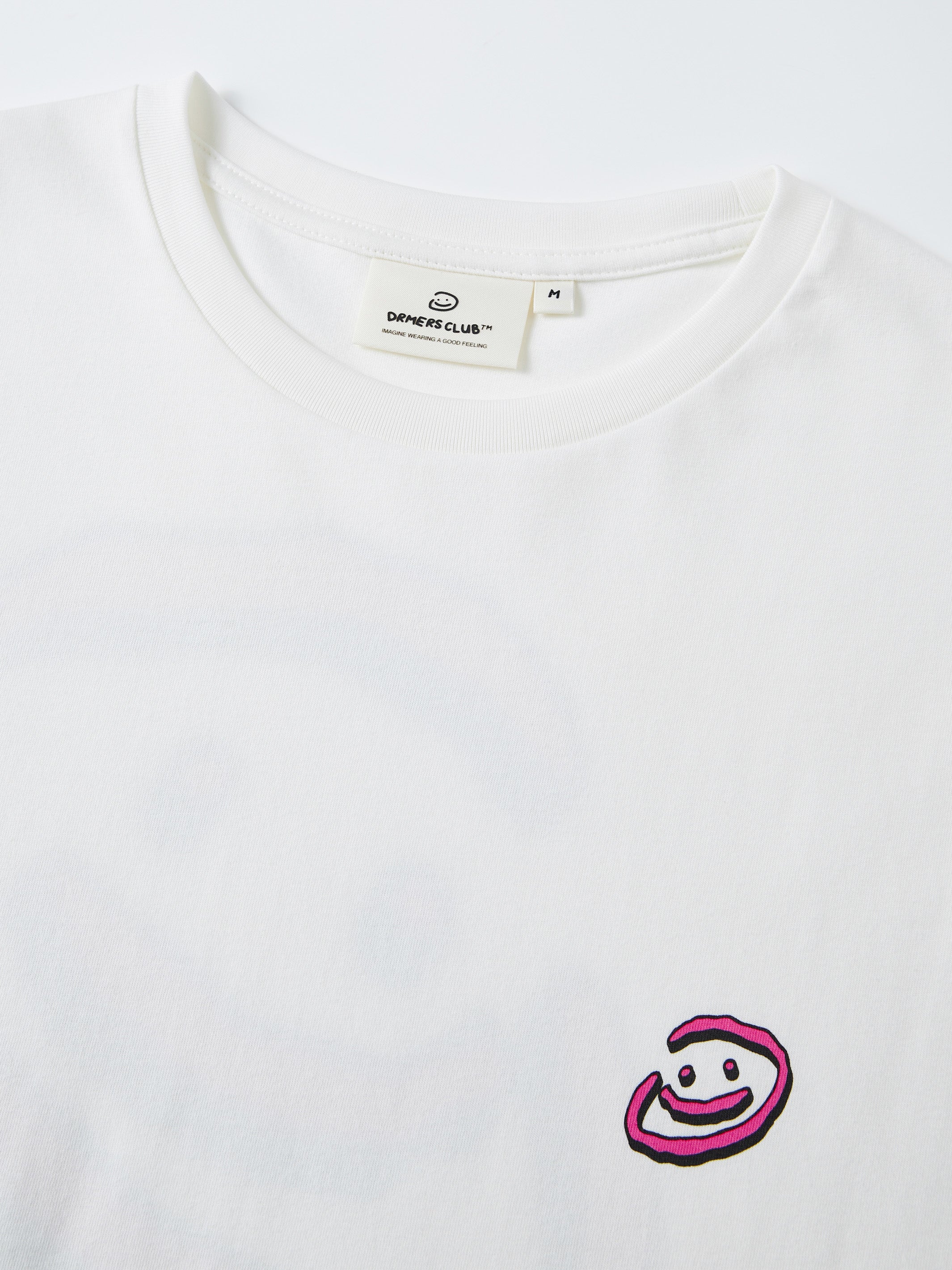 DOODLE SMILEY TEE - WHITE-Fineriform