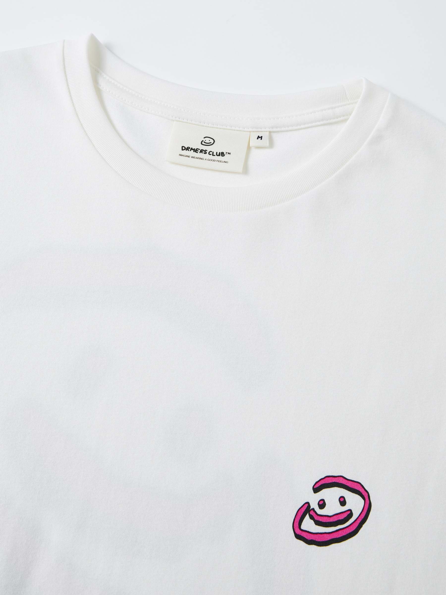 DOODLE SMILEY TEE - WHITE-Fineriform