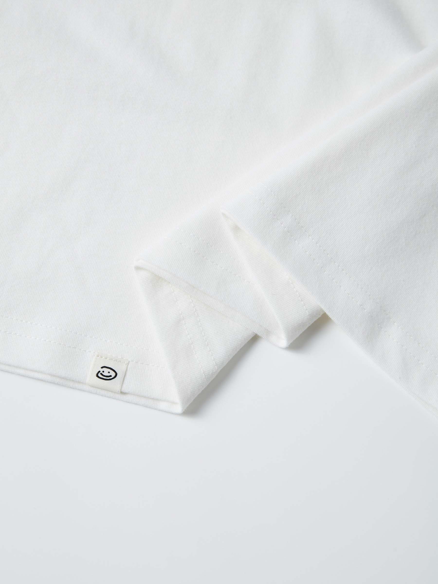 DOODLE SMILEY TEE - WHITE-Fineriform