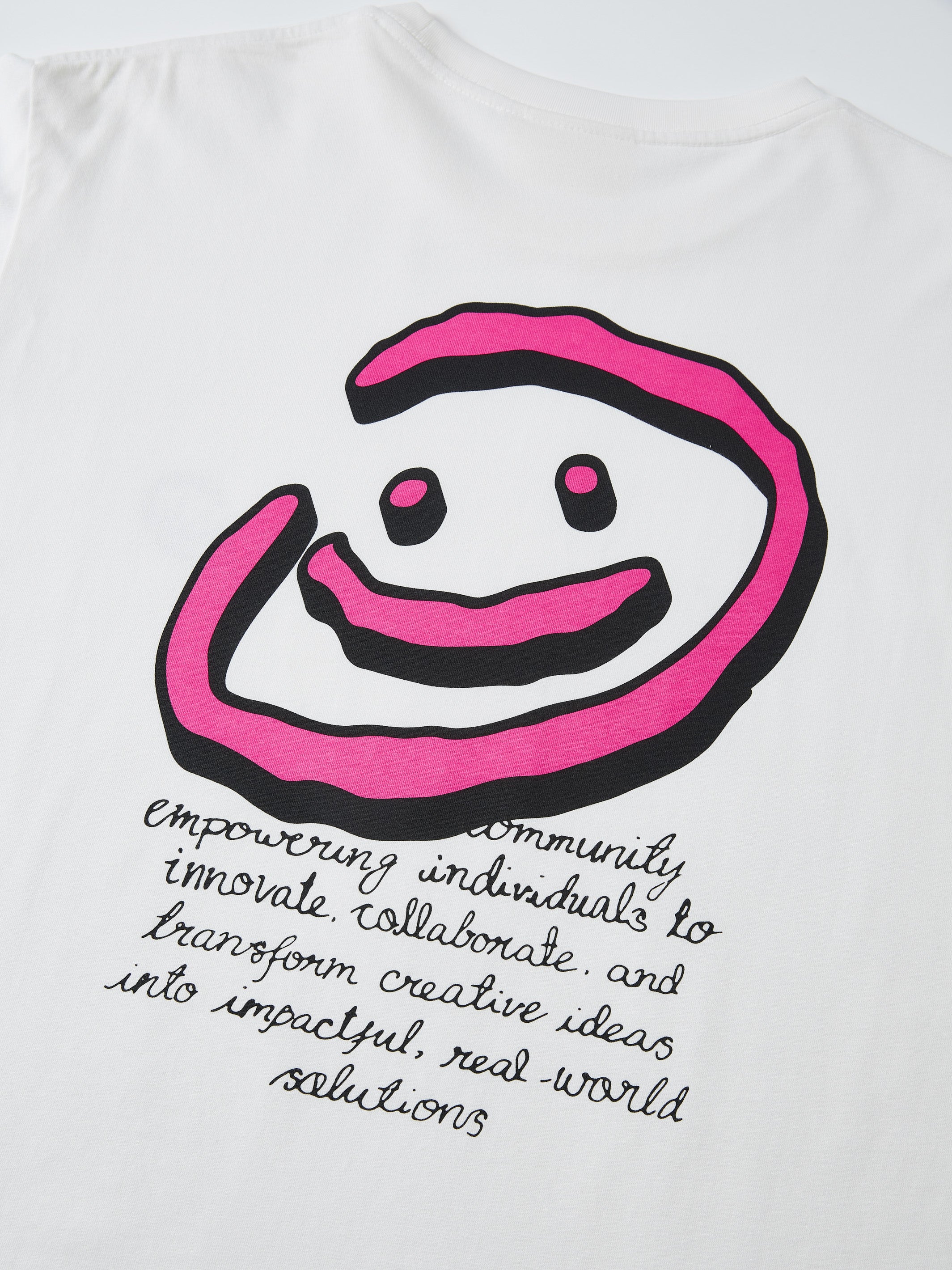 DOODLE SMILEY TEE - WHITE-Fineriform