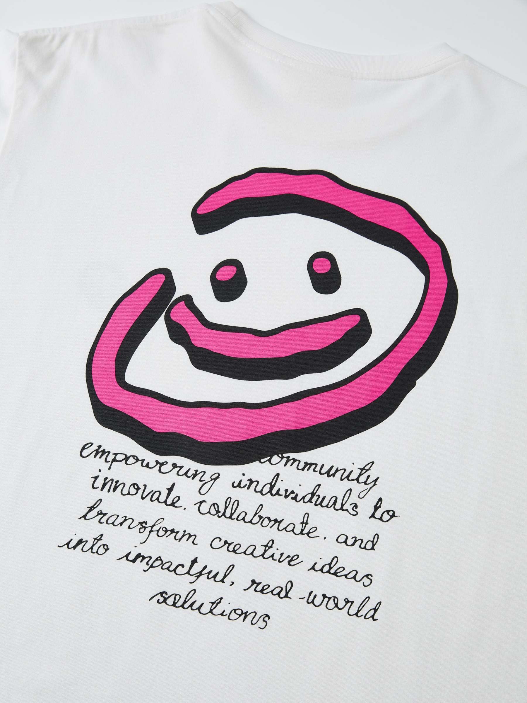DOODLE SMILEY TEE - WHITE-Fineriform