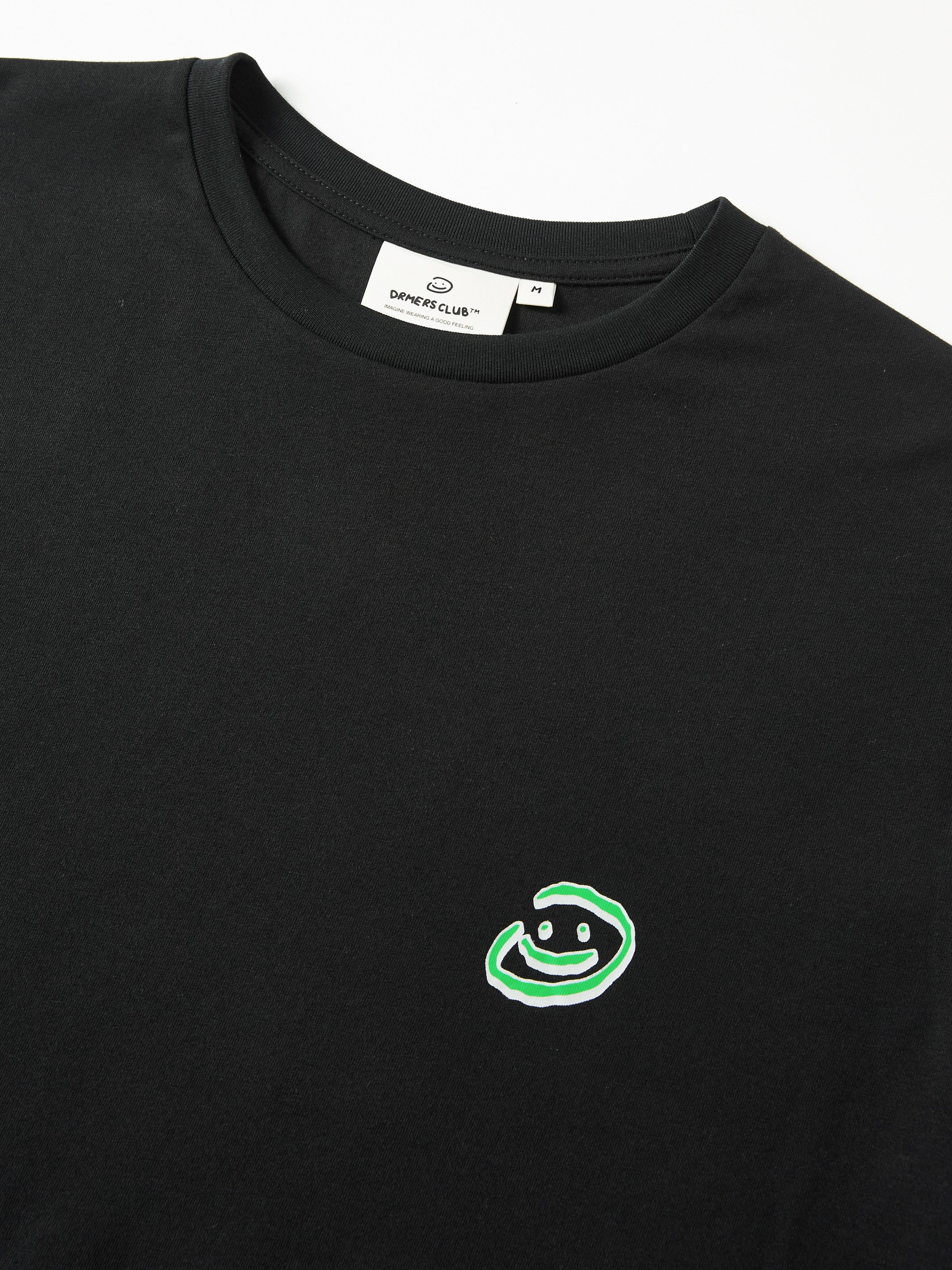 DOODLE SMILEY TEE - BLACK-Fineriform