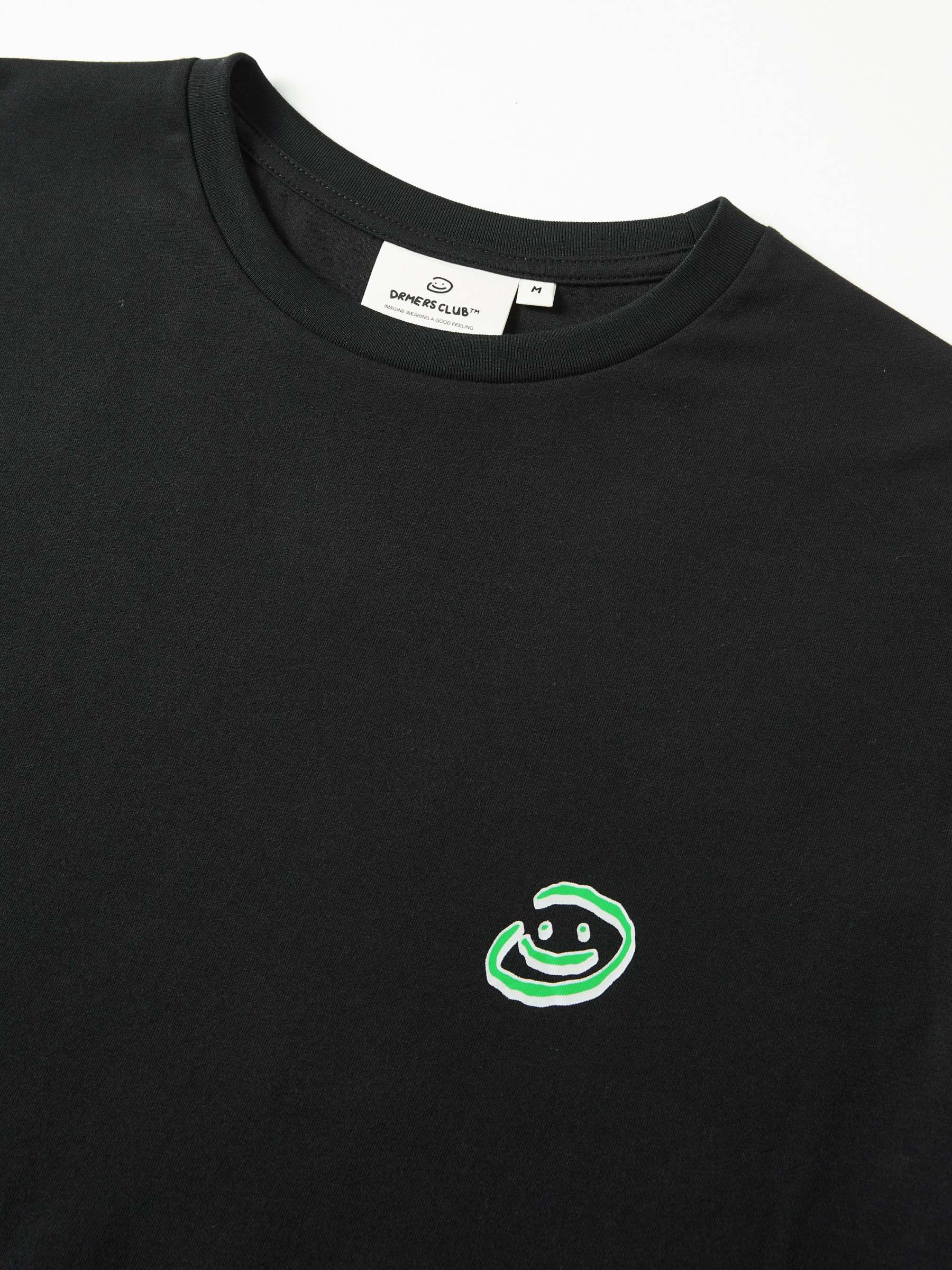 DOODLE SMILEY TEE - BLACK-Fineriform