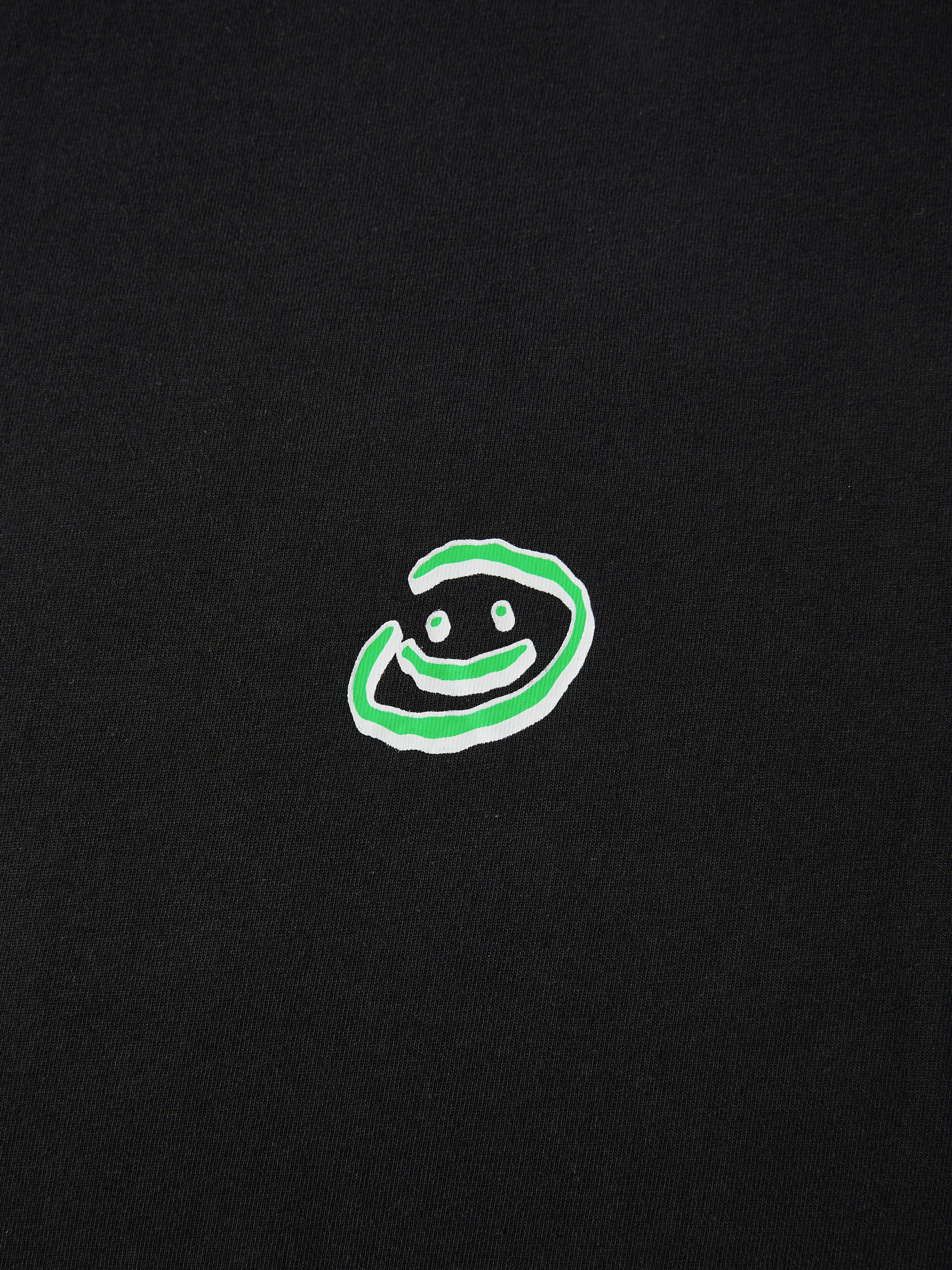 DOODLE SMILEY TEE - BLACK-Fineriform