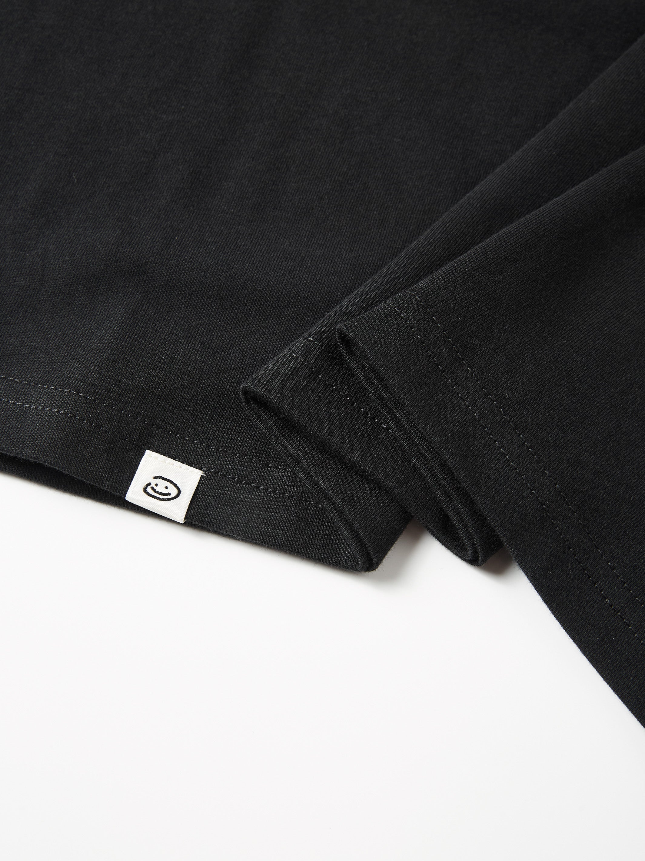 DOODLE SMILEY TEE - BLACK-Fineriform