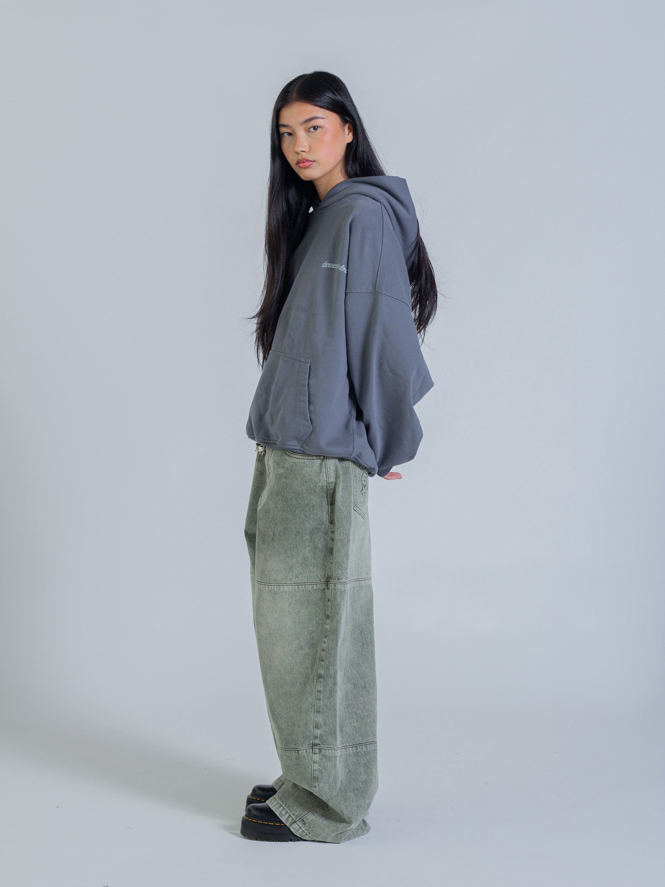 ARCH HOODIE - STONE BLUE-Fineriform