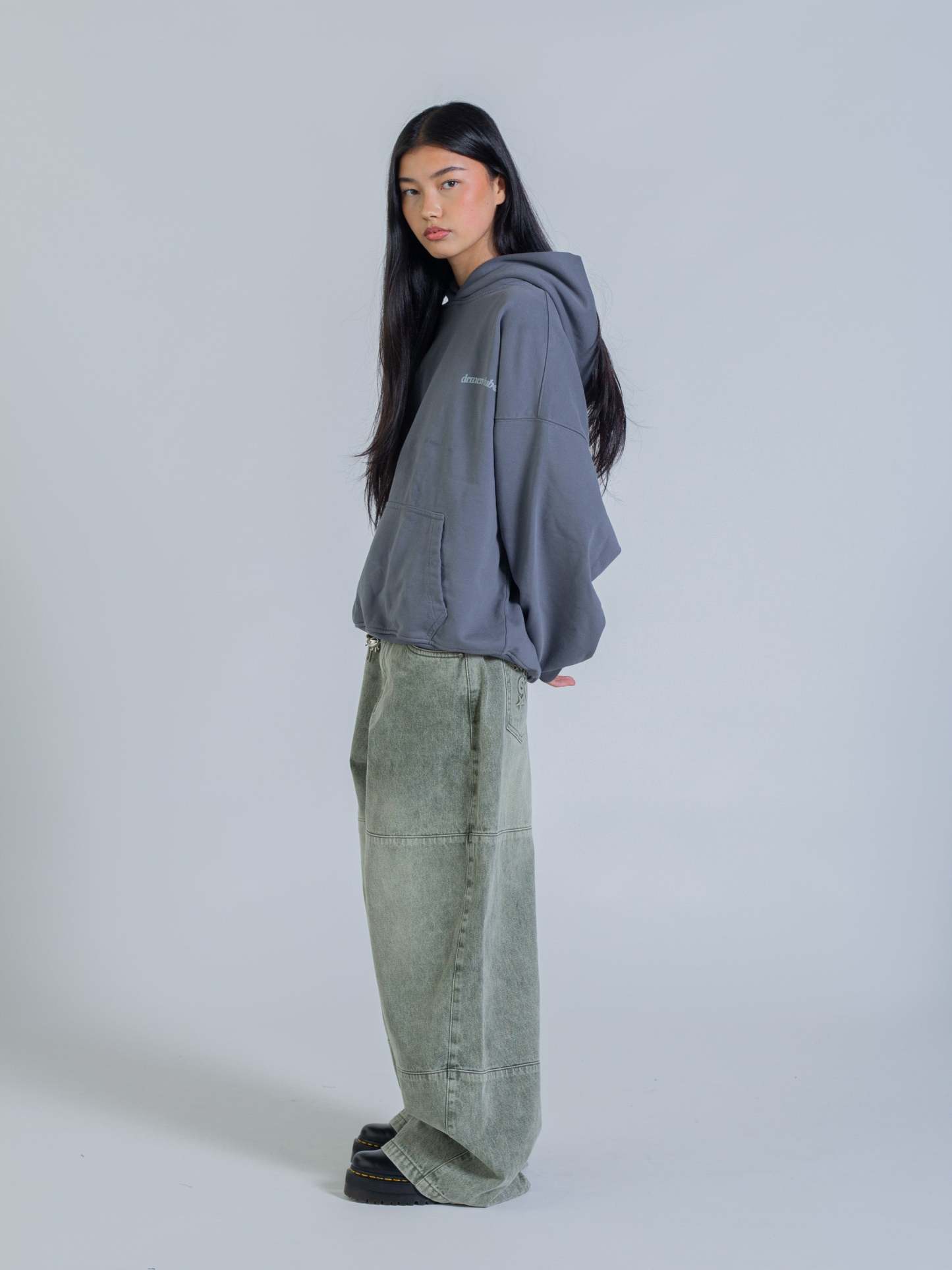 ARCH HOODIE - STONE BLUE-Fineriform