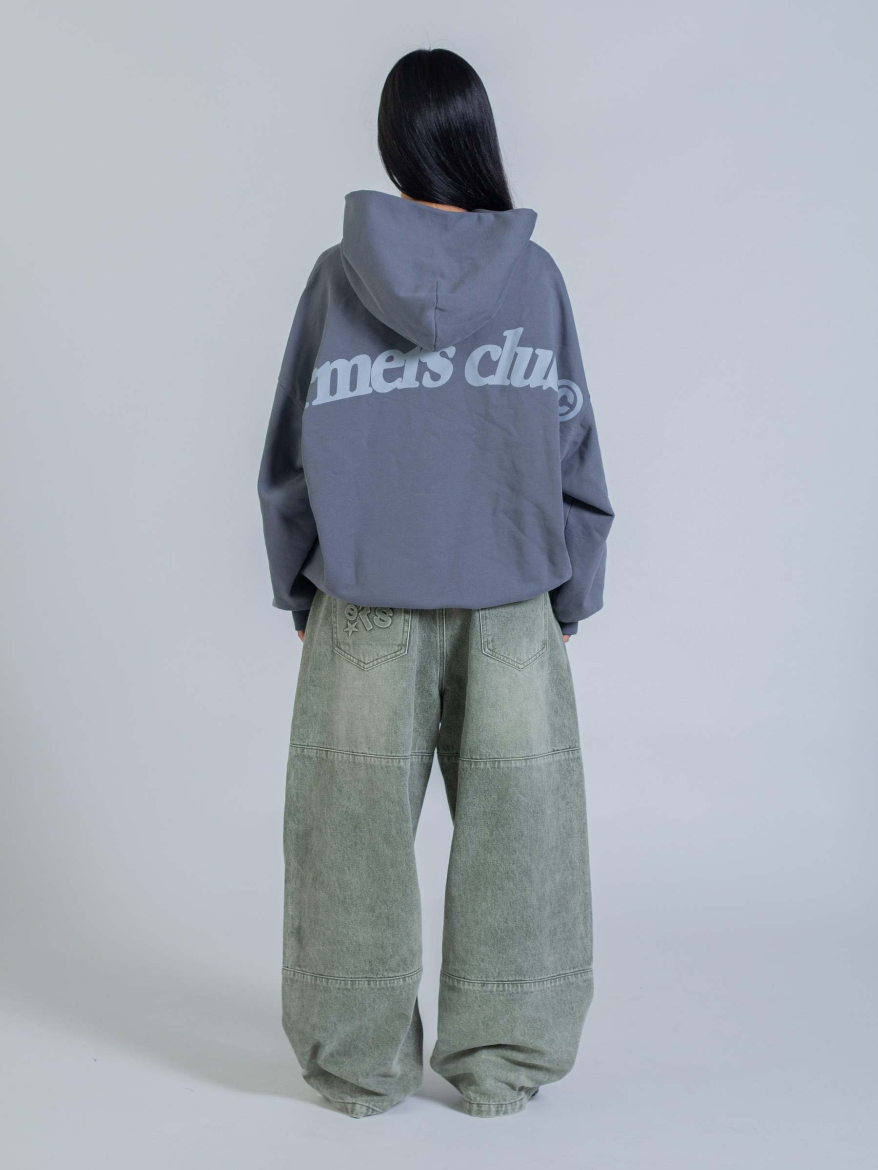 ARCH HOODIE - STONE BLUE-Fineriform