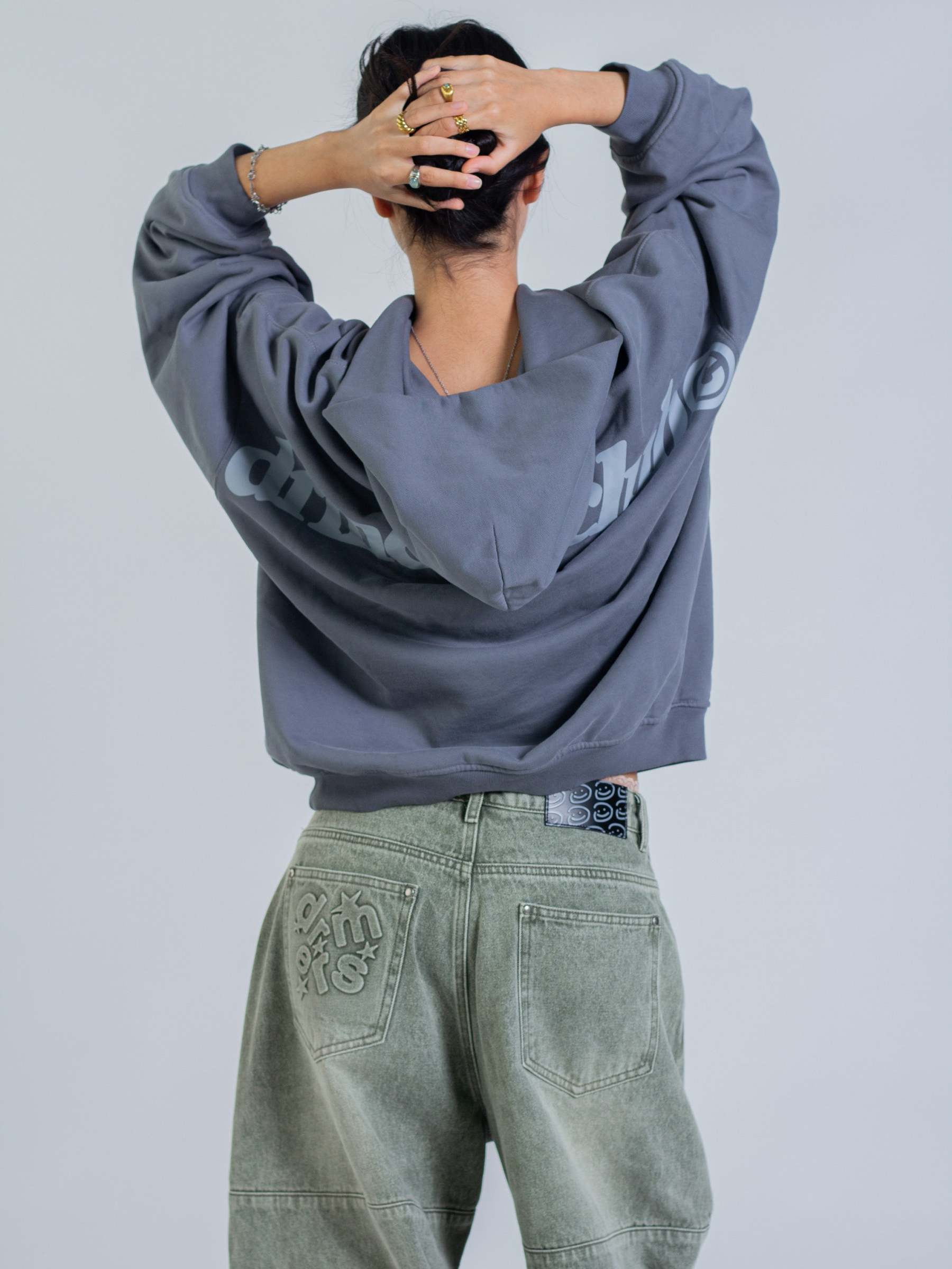 ARCH HOODIE - STONE BLUE-Fineriform