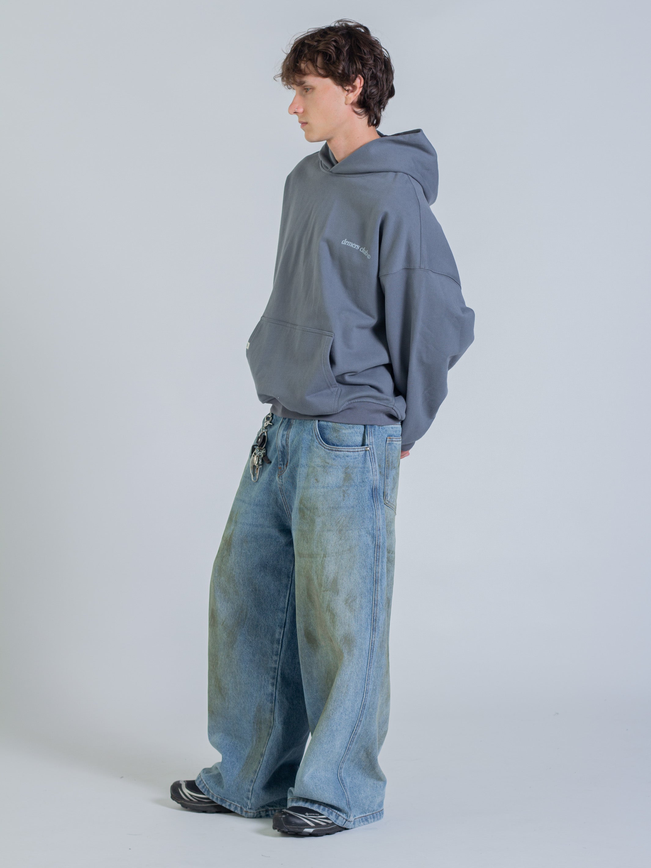 ARCH HOODIE - STONE BLUE-Fineriform