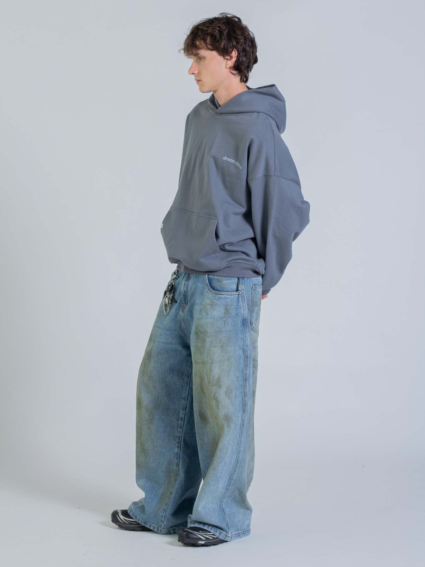 ARCH HOODIE - STONE BLUE-Fineriform