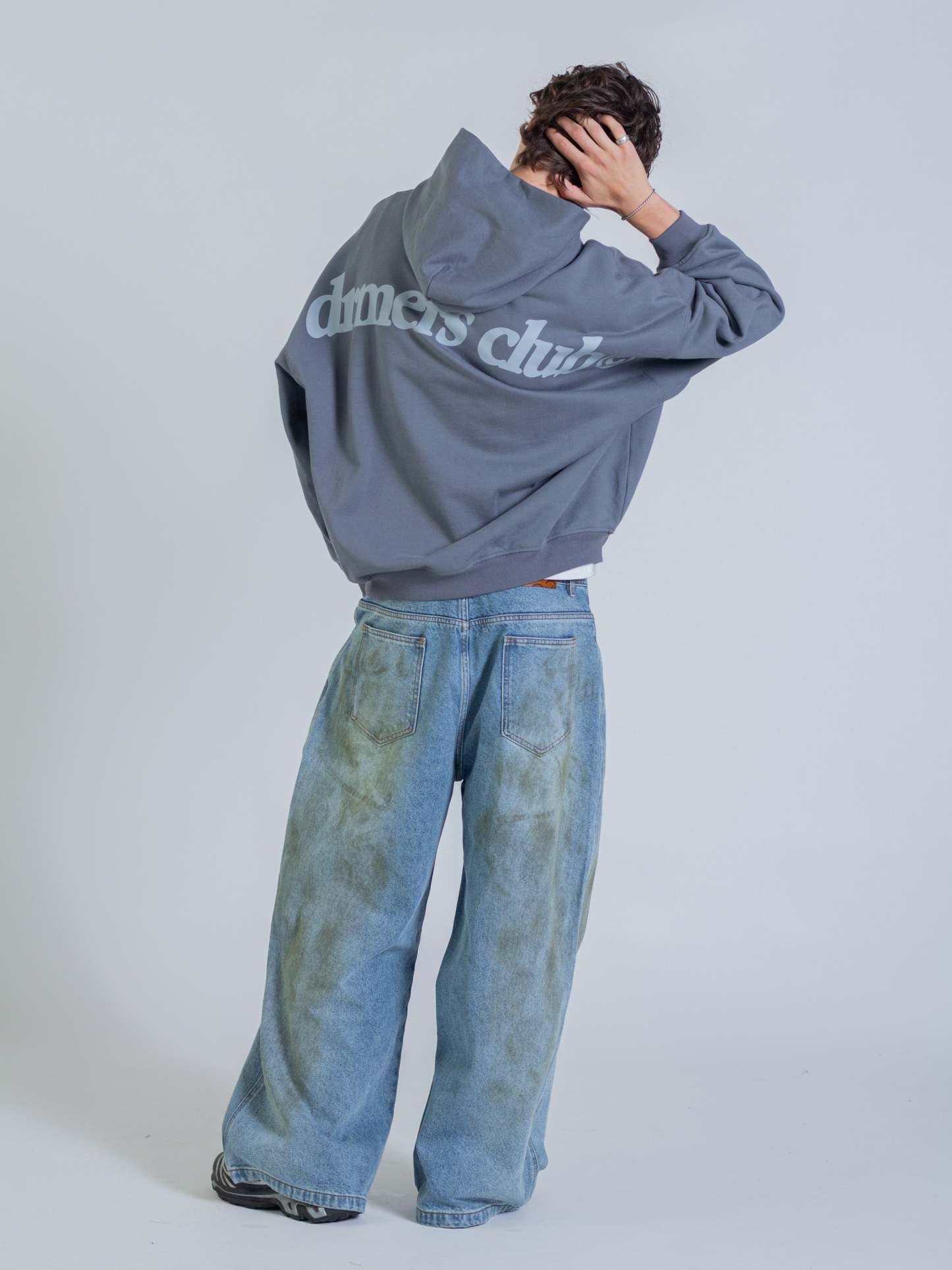 ARCH HOODIE - STONE BLUE-Fineriform