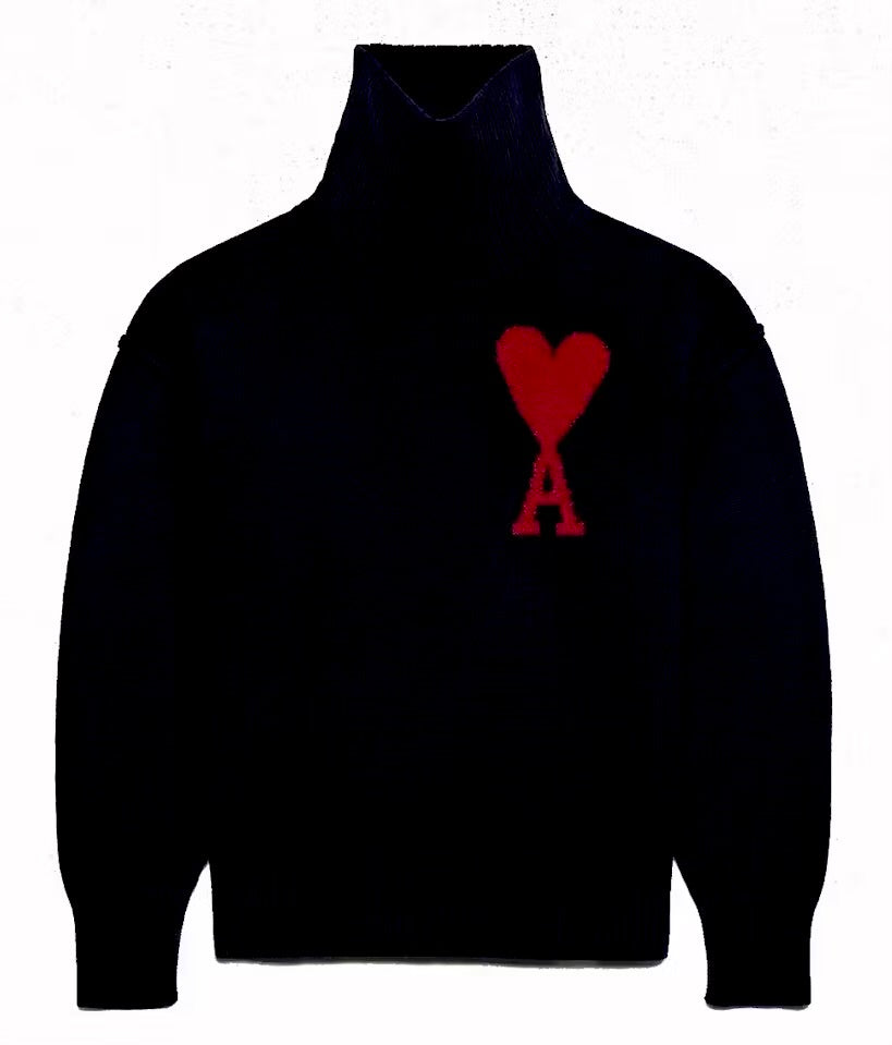 Ami Paris Turtleneck Sweater-Fineriform