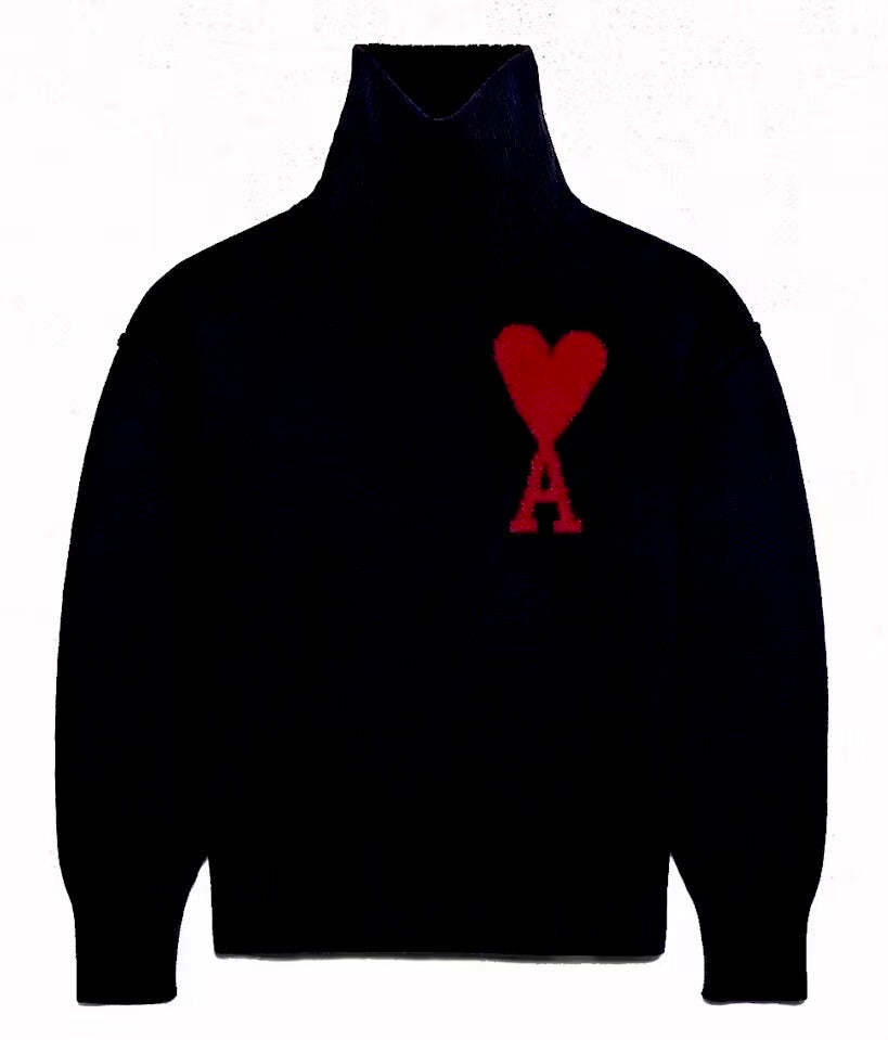 Ami Paris Turtleneck Sweater-Fineriform