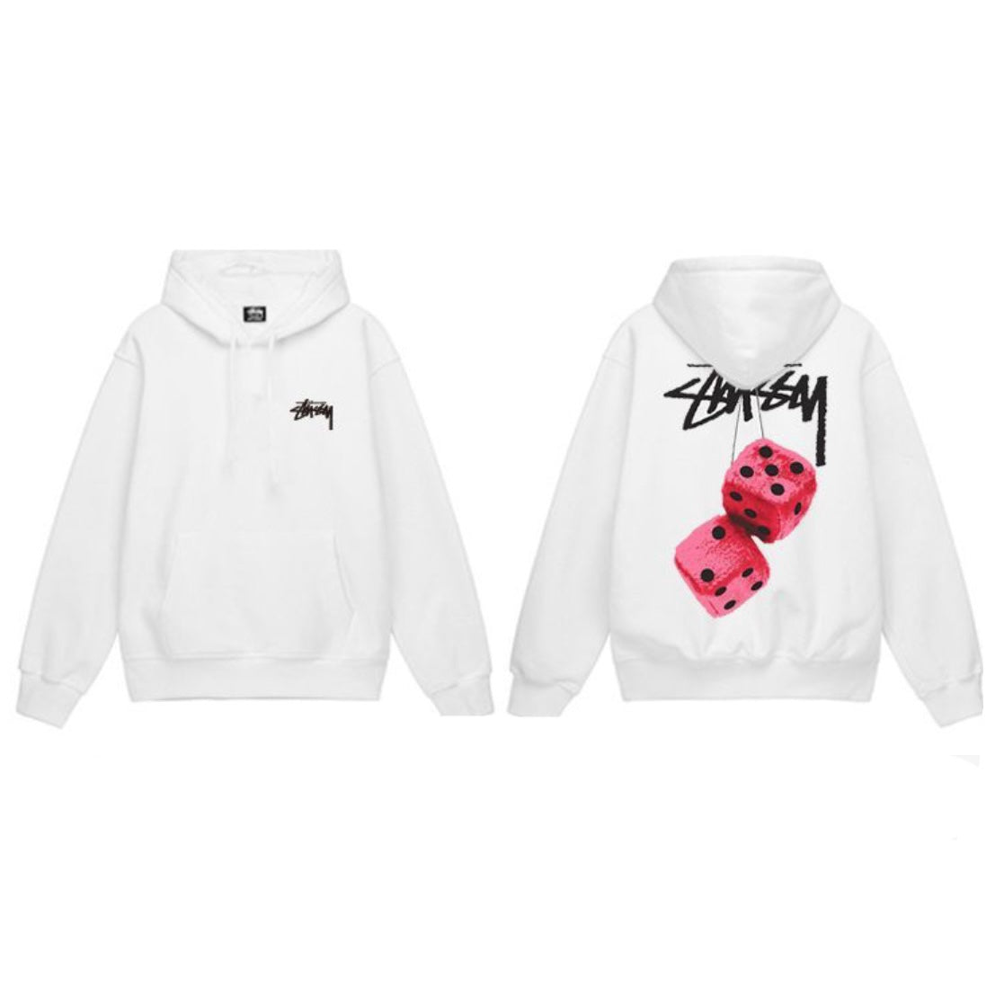 Stüssy Fuzzy dice hoodie-Fineriform