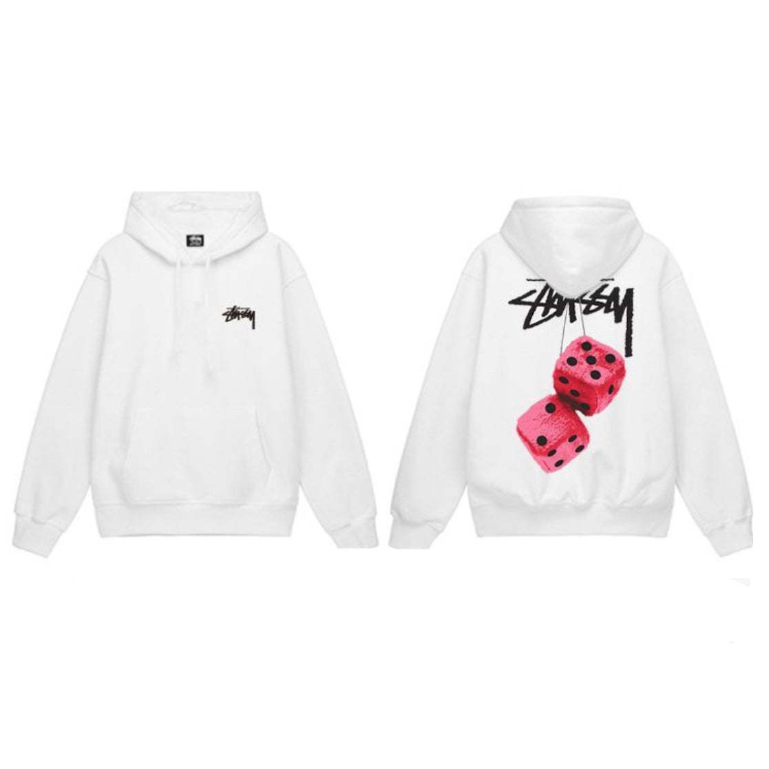 Stüssy Fuzzy dice hoodie-Fineriform