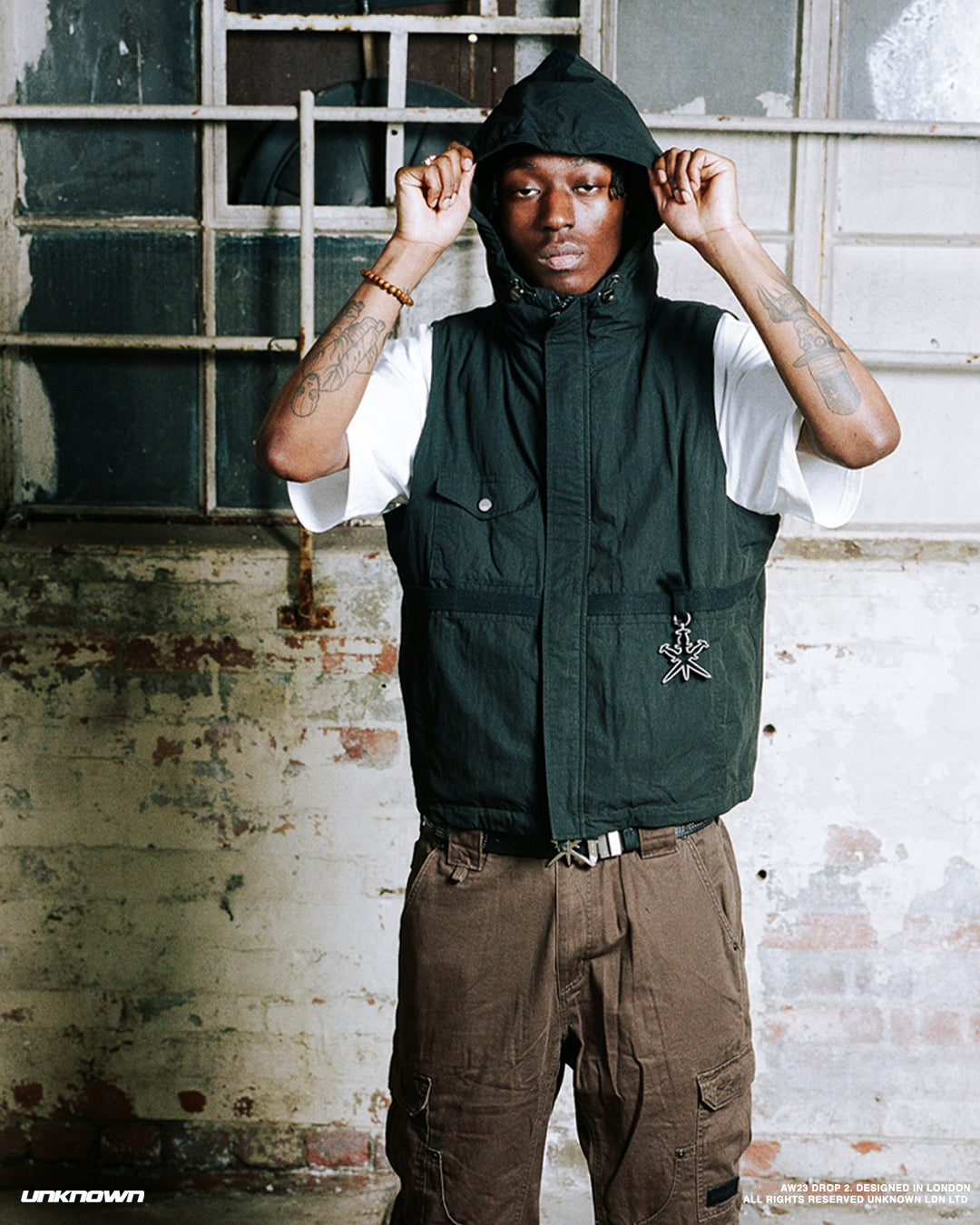 VINTAGE WASHED GILET-Fineriform