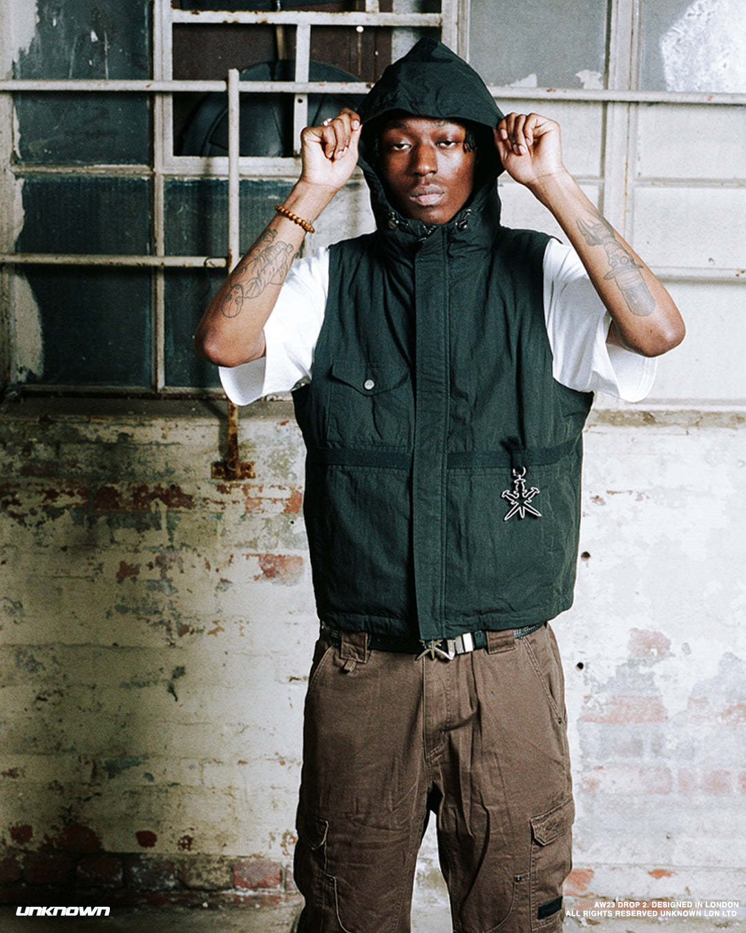 VINTAGE WASHED GILET-Fineriform