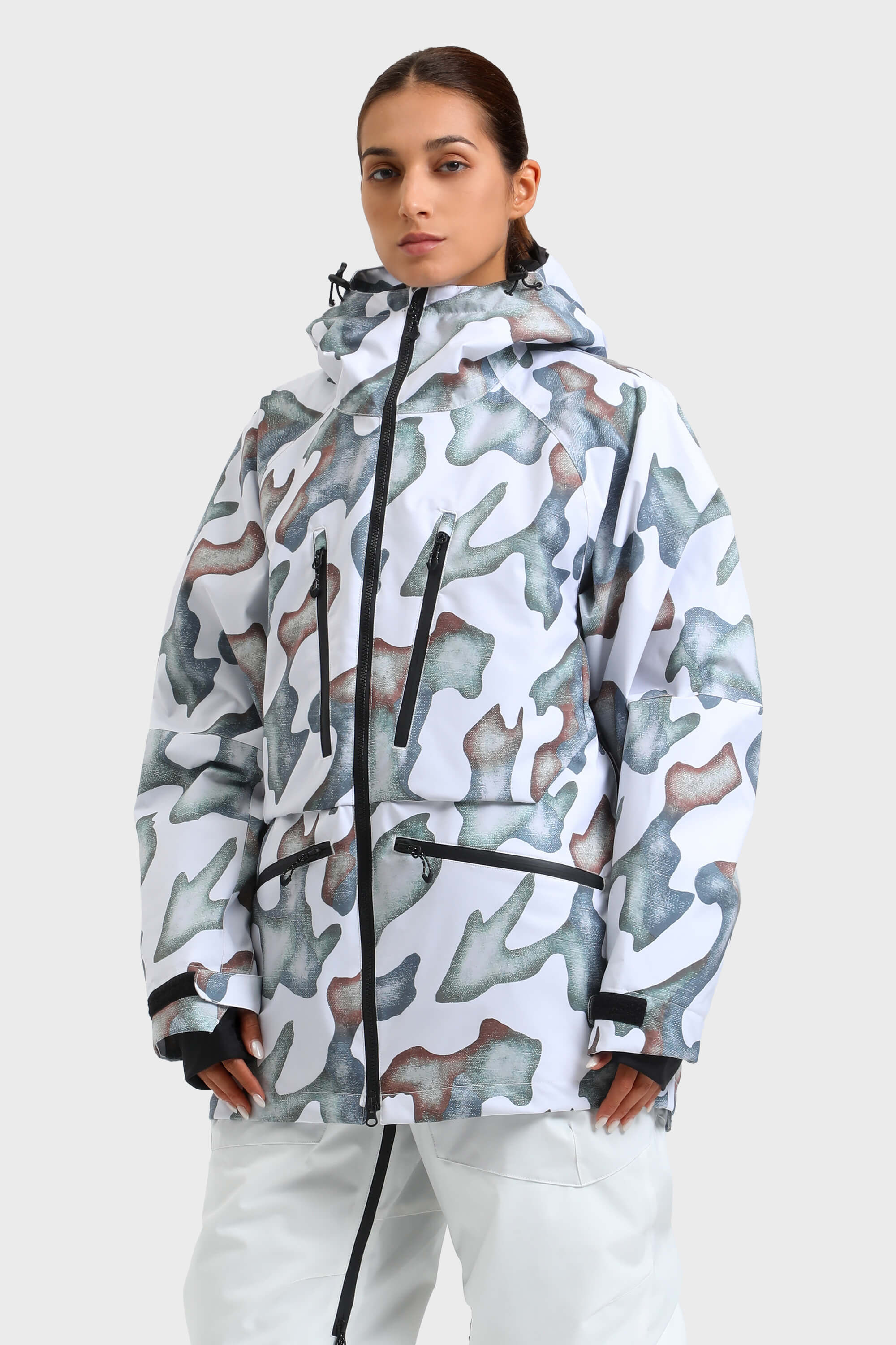 Women's Multifunctional Waterproof Insulated Snow Jacket-Fineriform