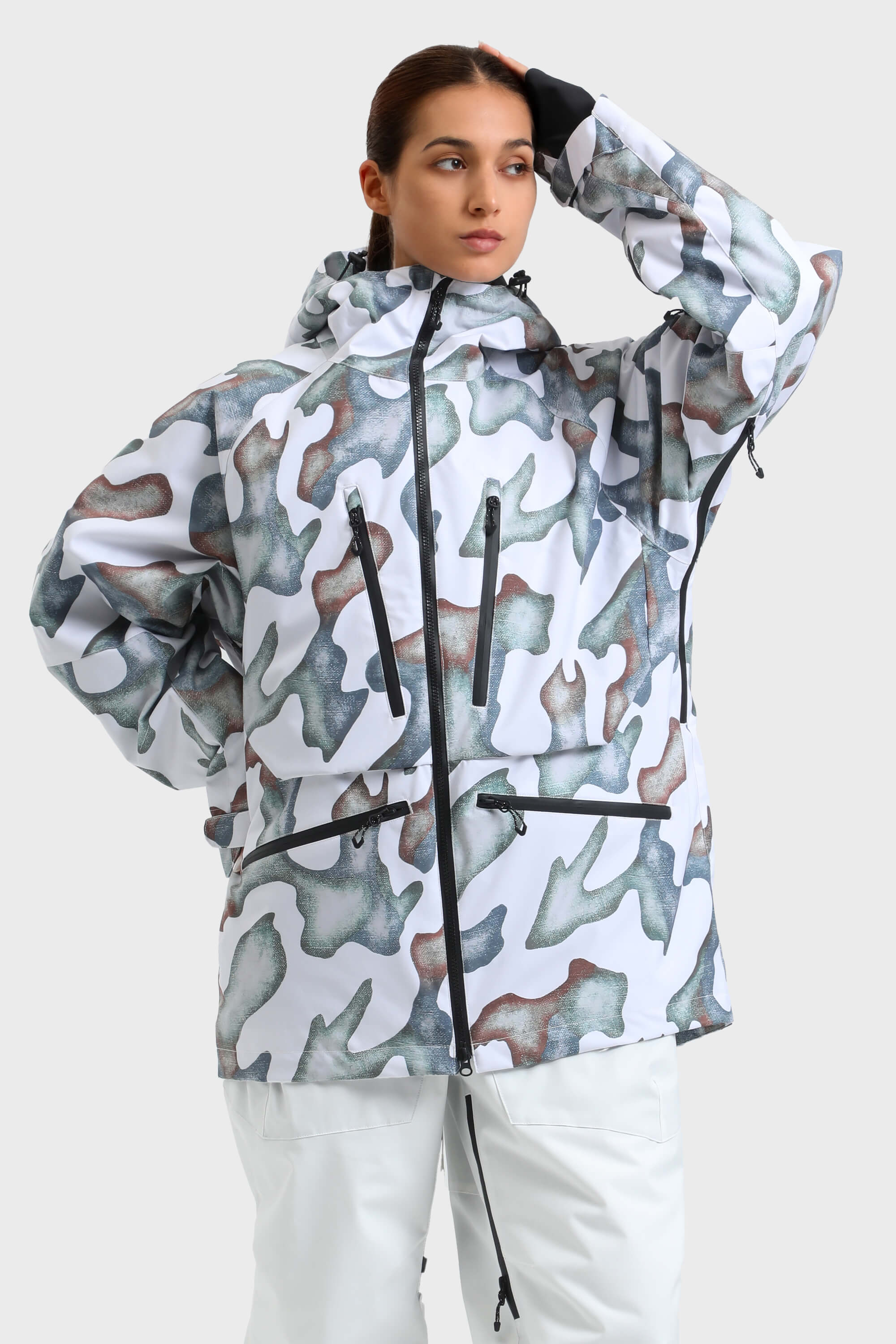 Women's Multifunctional Waterproof Insulated Snow Jacket-Fineriform
