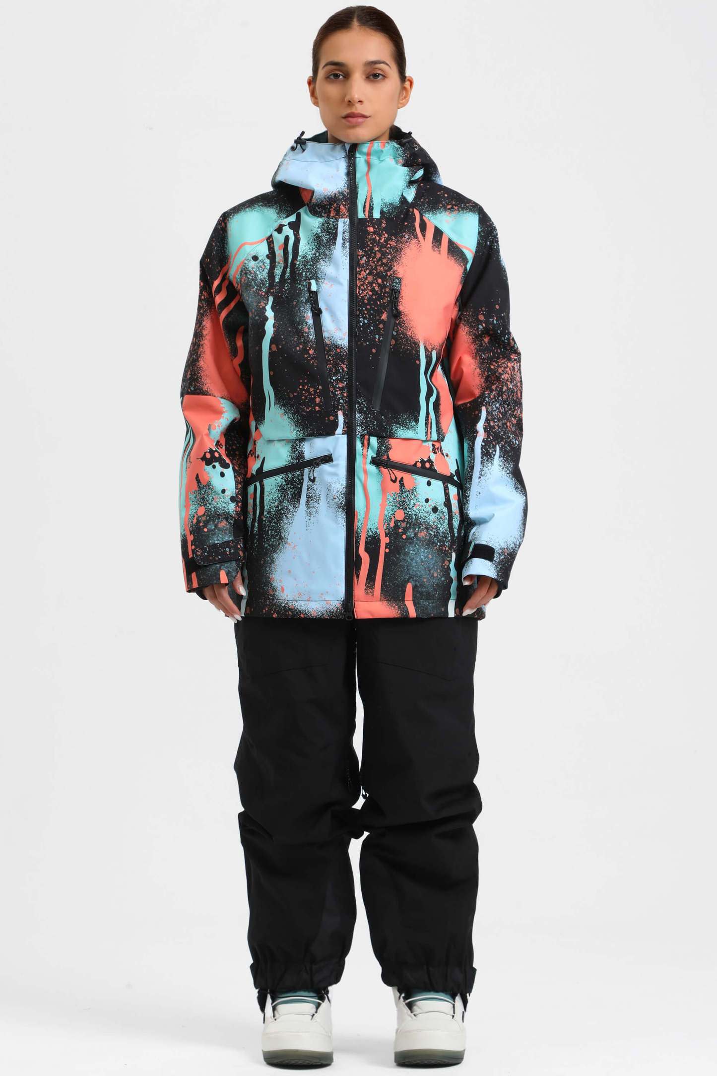 Women's Multifunctional Waterproof Insulated Snow Jacket-Fineriform